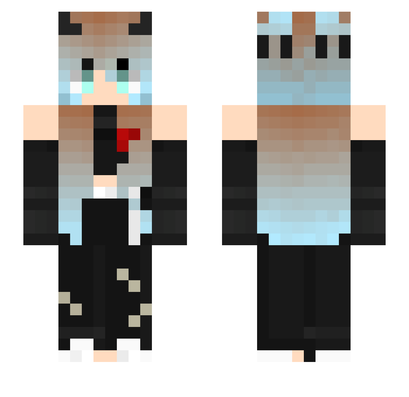 Yuki_jabami2007 Minecraft skin, front and back view
