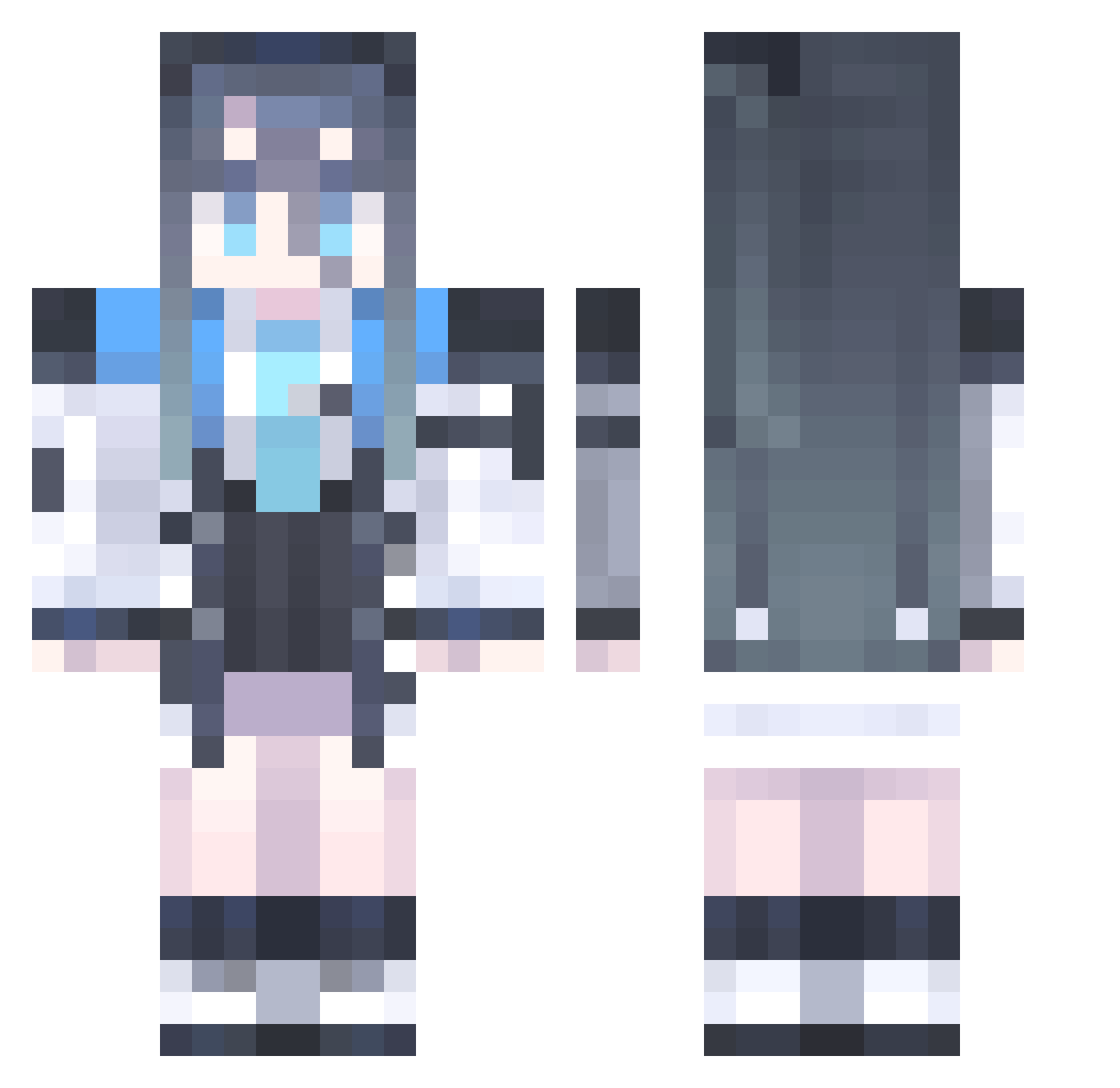 vanmao Minecraft skin, front and back view