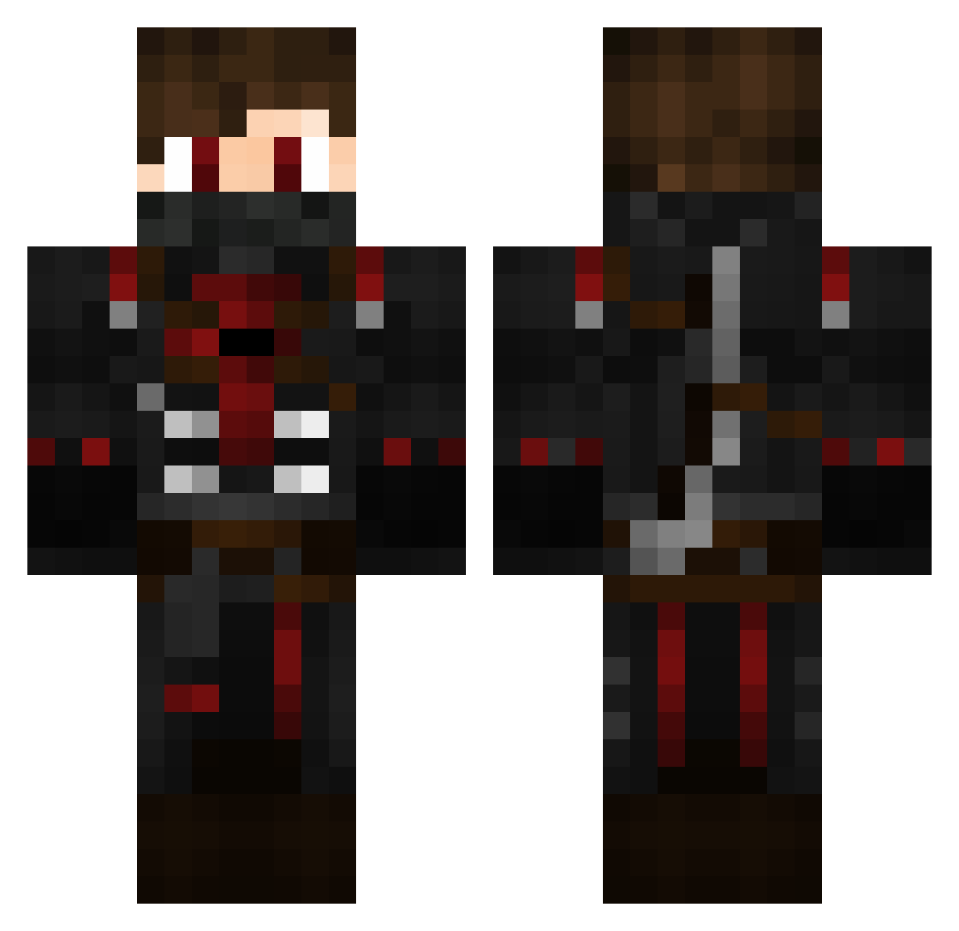 teeayyy Minecraft skin, front and back view