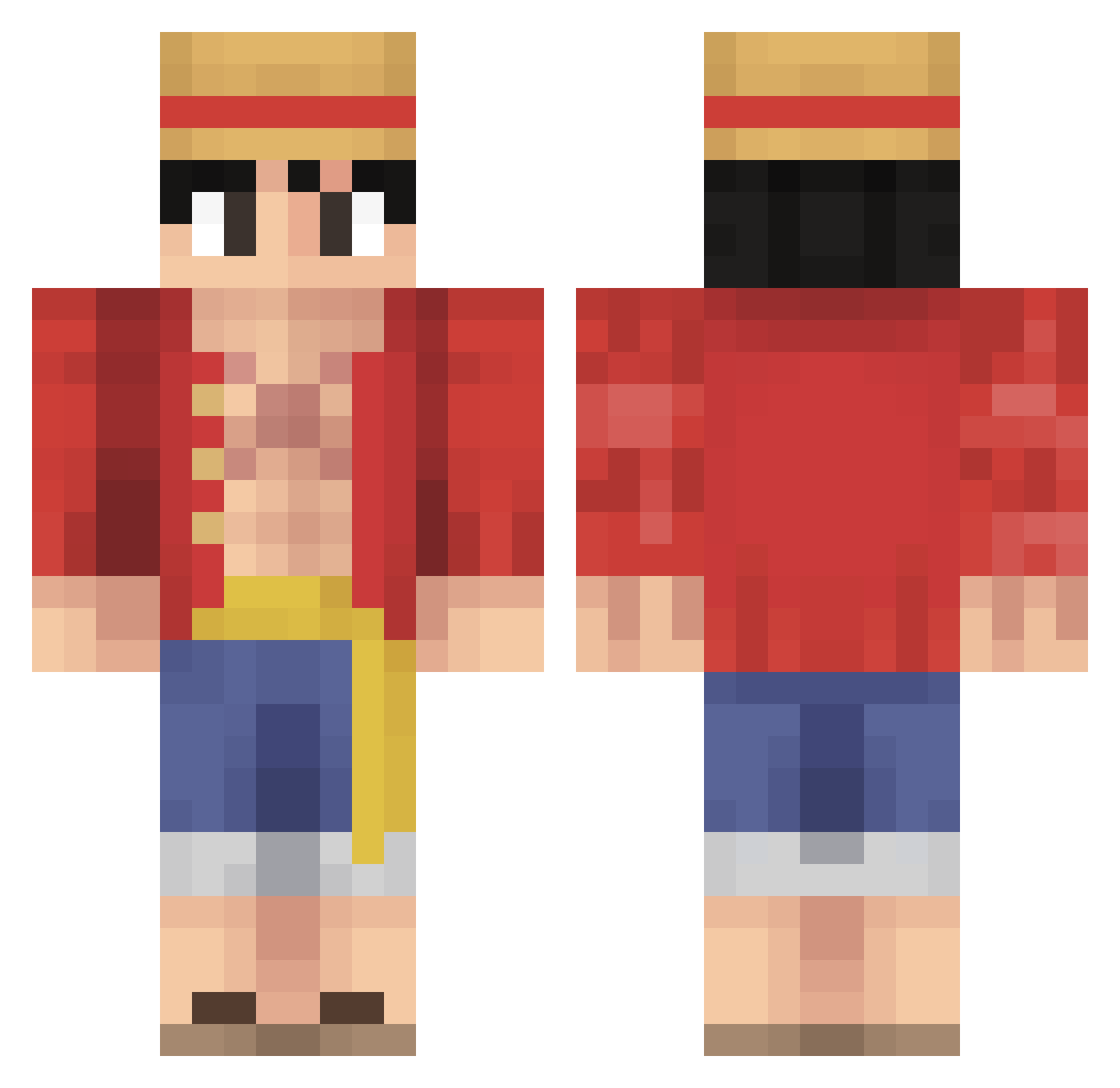 SirSyreSmith Minecraft skin, front and back view