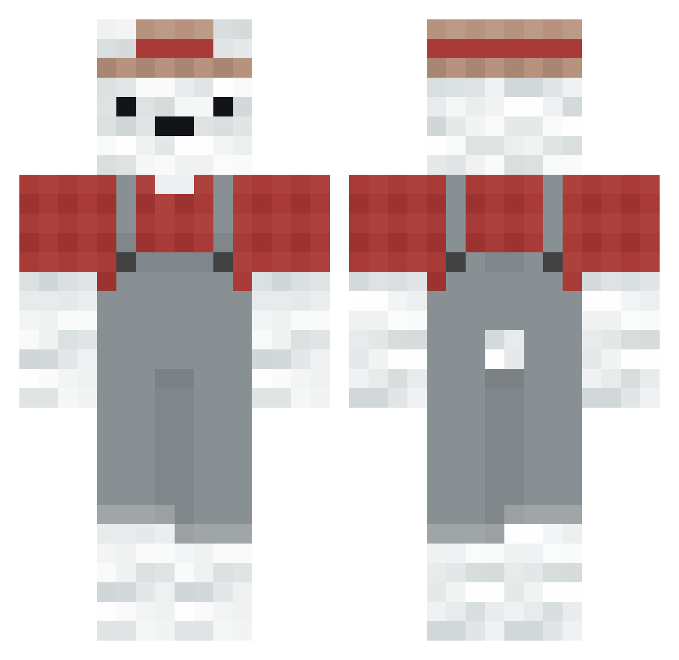 Nybie05_ Minecraft skin, front and back view