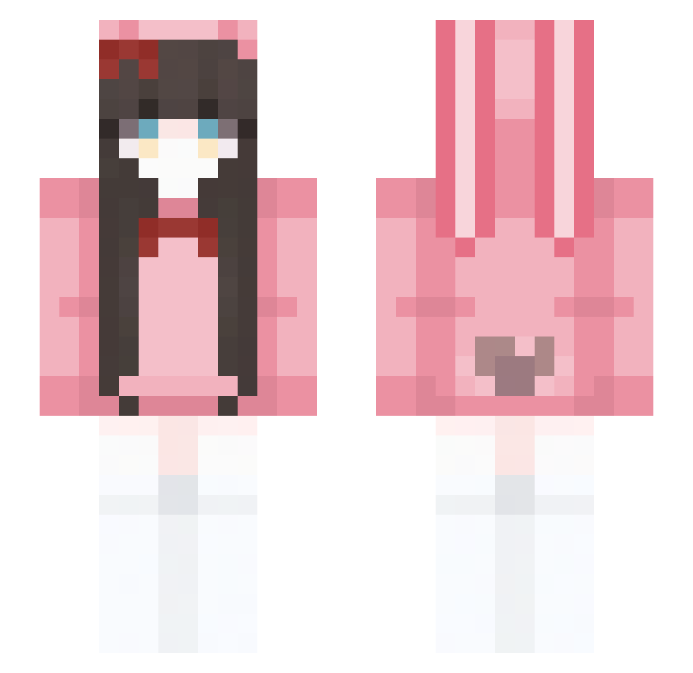 Springz_here Minecraft skin, front and back view