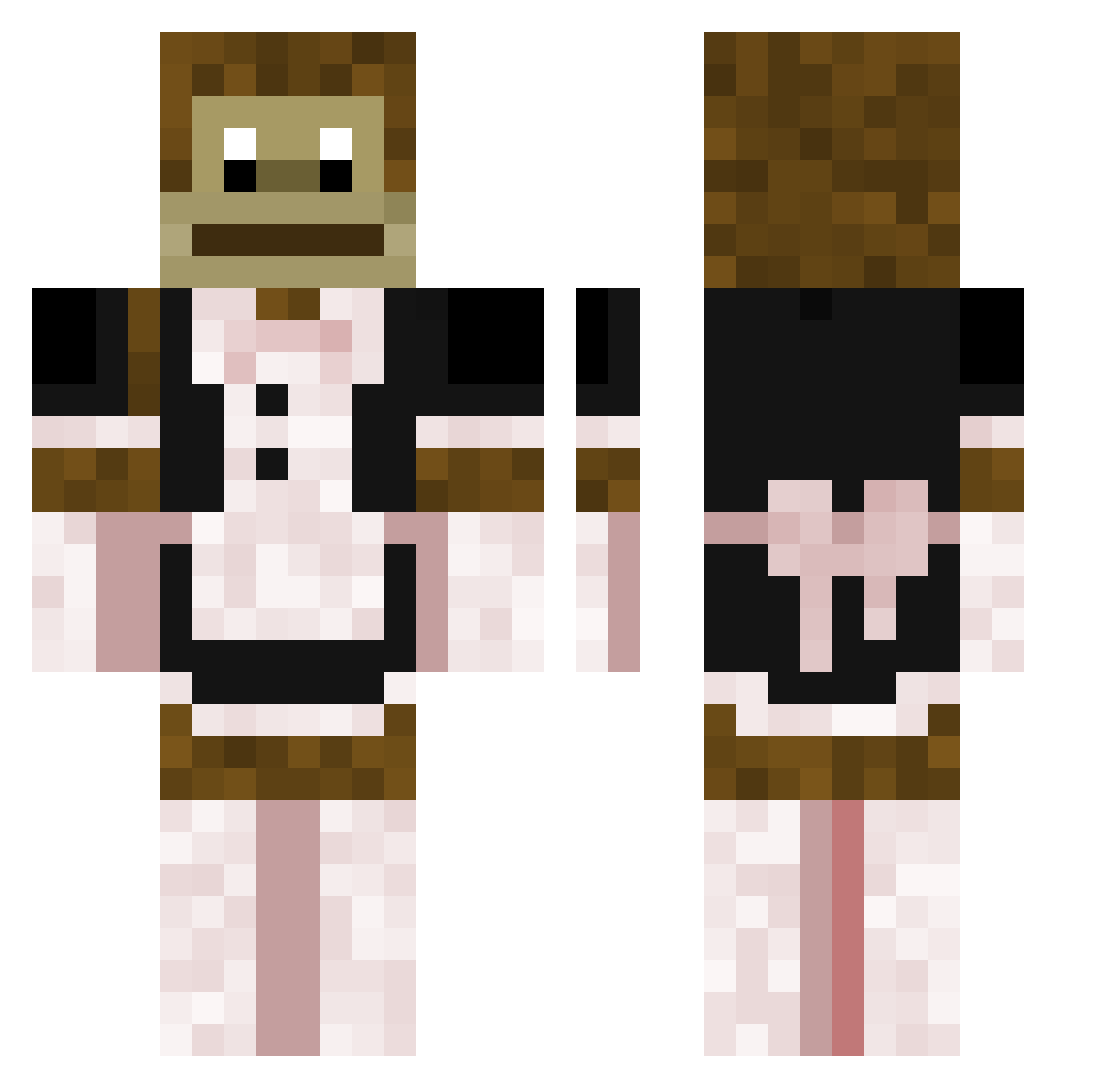 SEMS29 Minecraft skin, front and back view