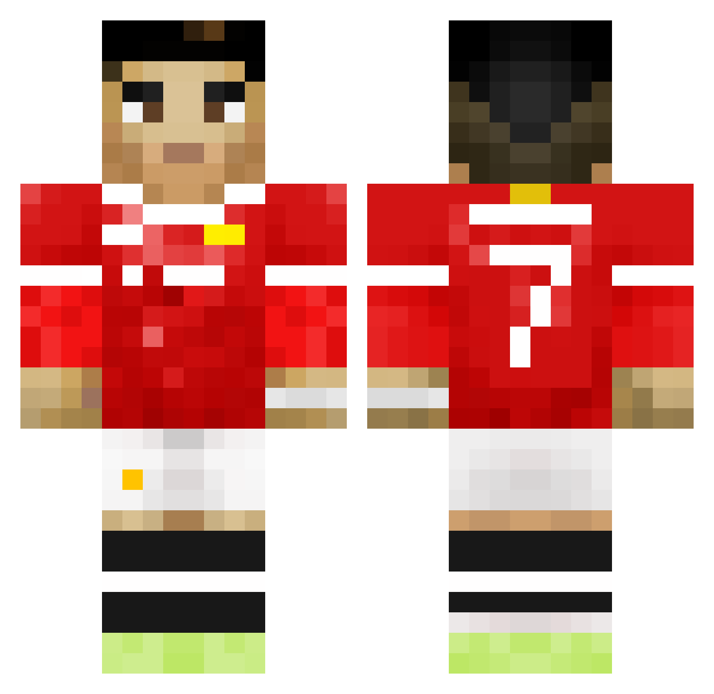 SemajSnave Minecraft skin, front and back view