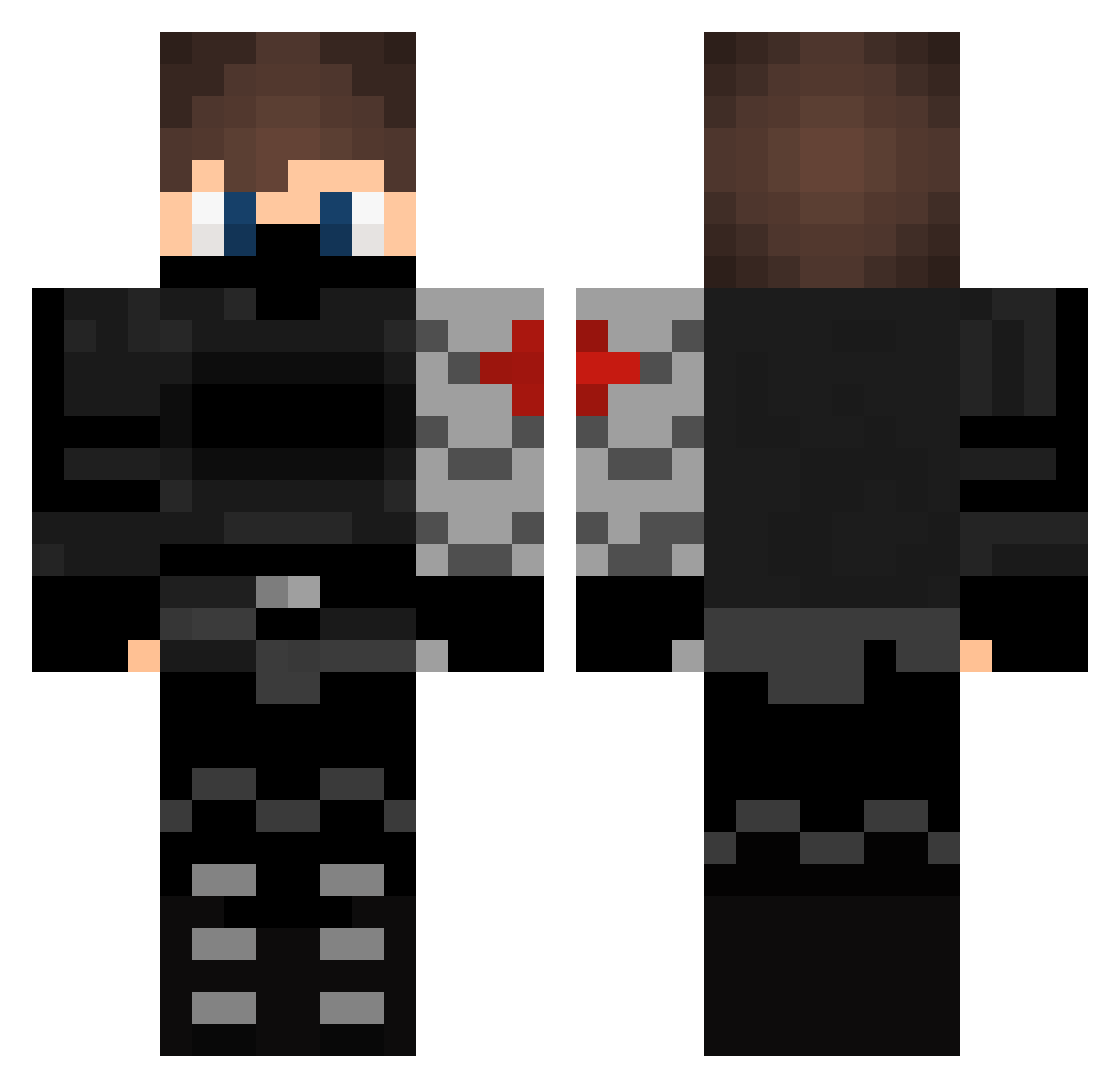 shahaalsh Minecraft skin, front and back view