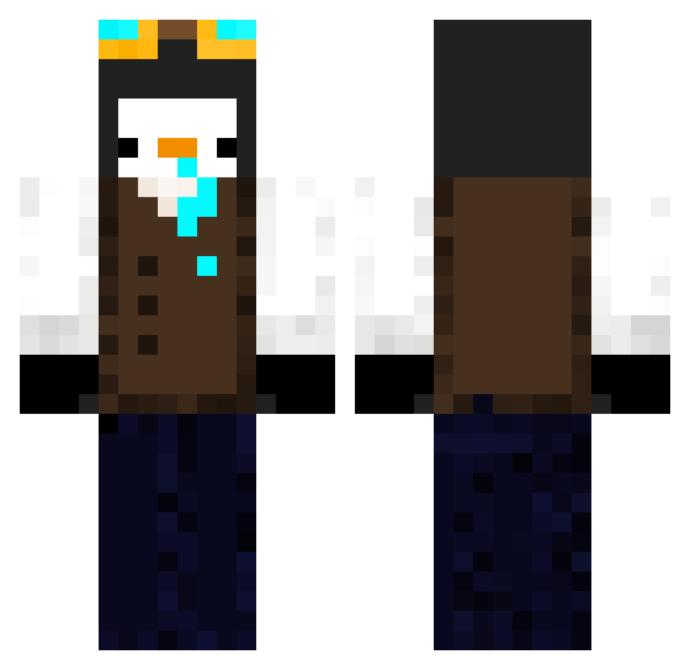 Steelshot2006 Minecraft skin, front and back view