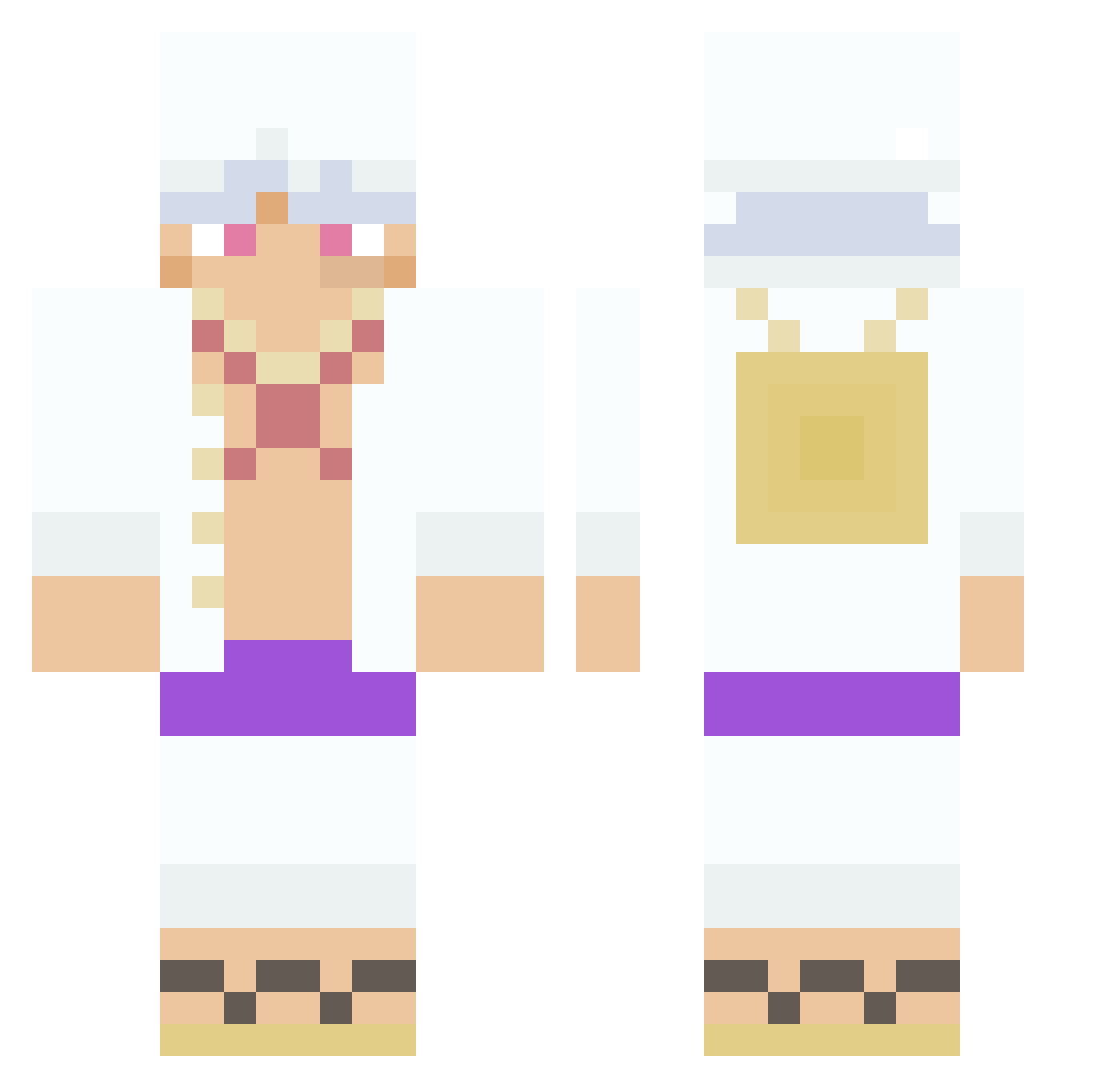 Shinoji_0008 Minecraft skin, front and back view