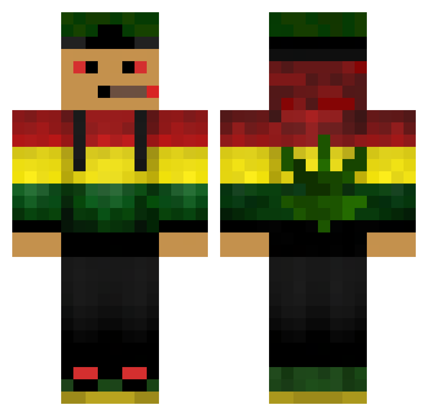 Max_Cordiau Minecraft skin, front and back view