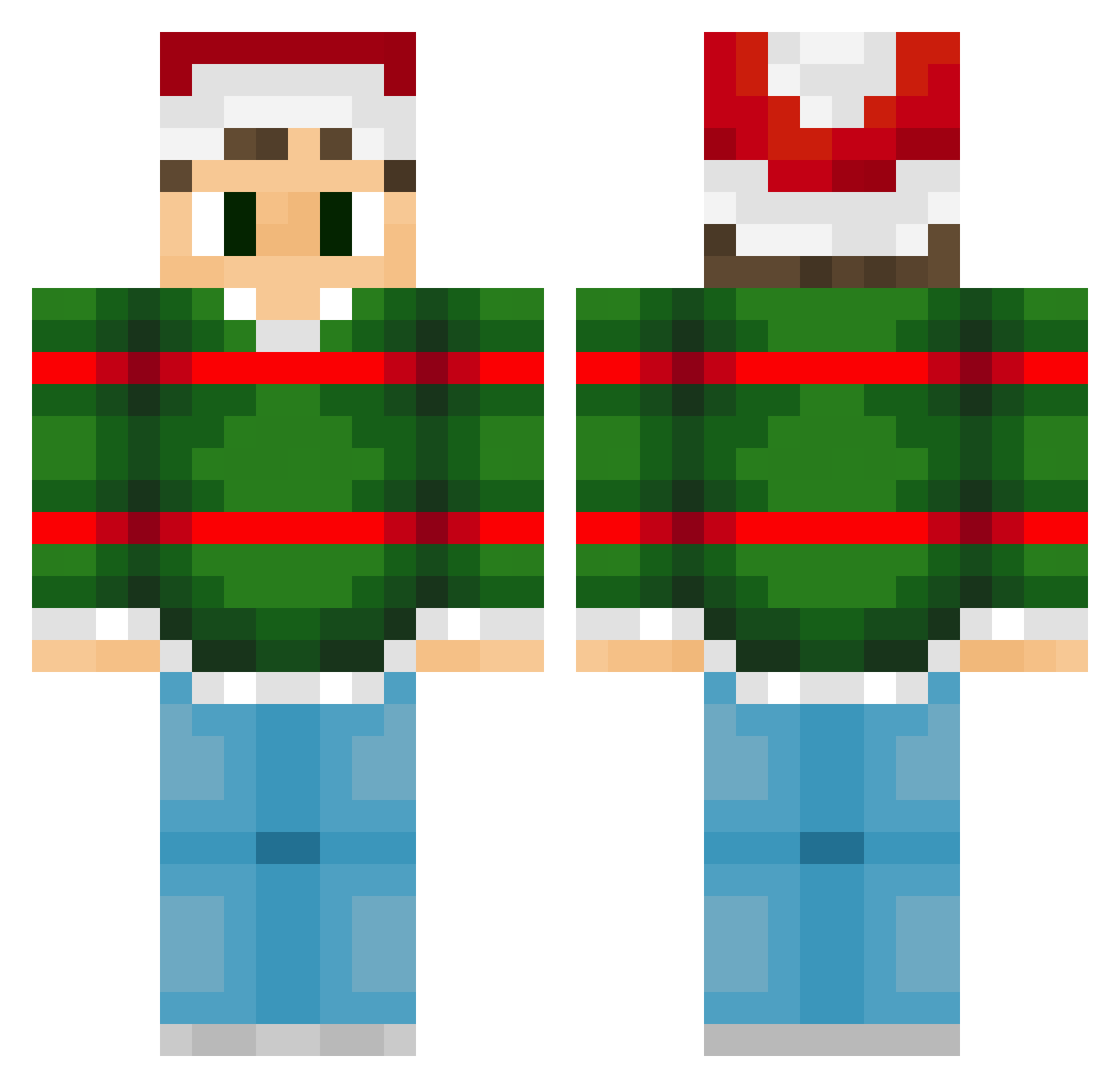 SakulEgnal Minecraft skin, front and back view