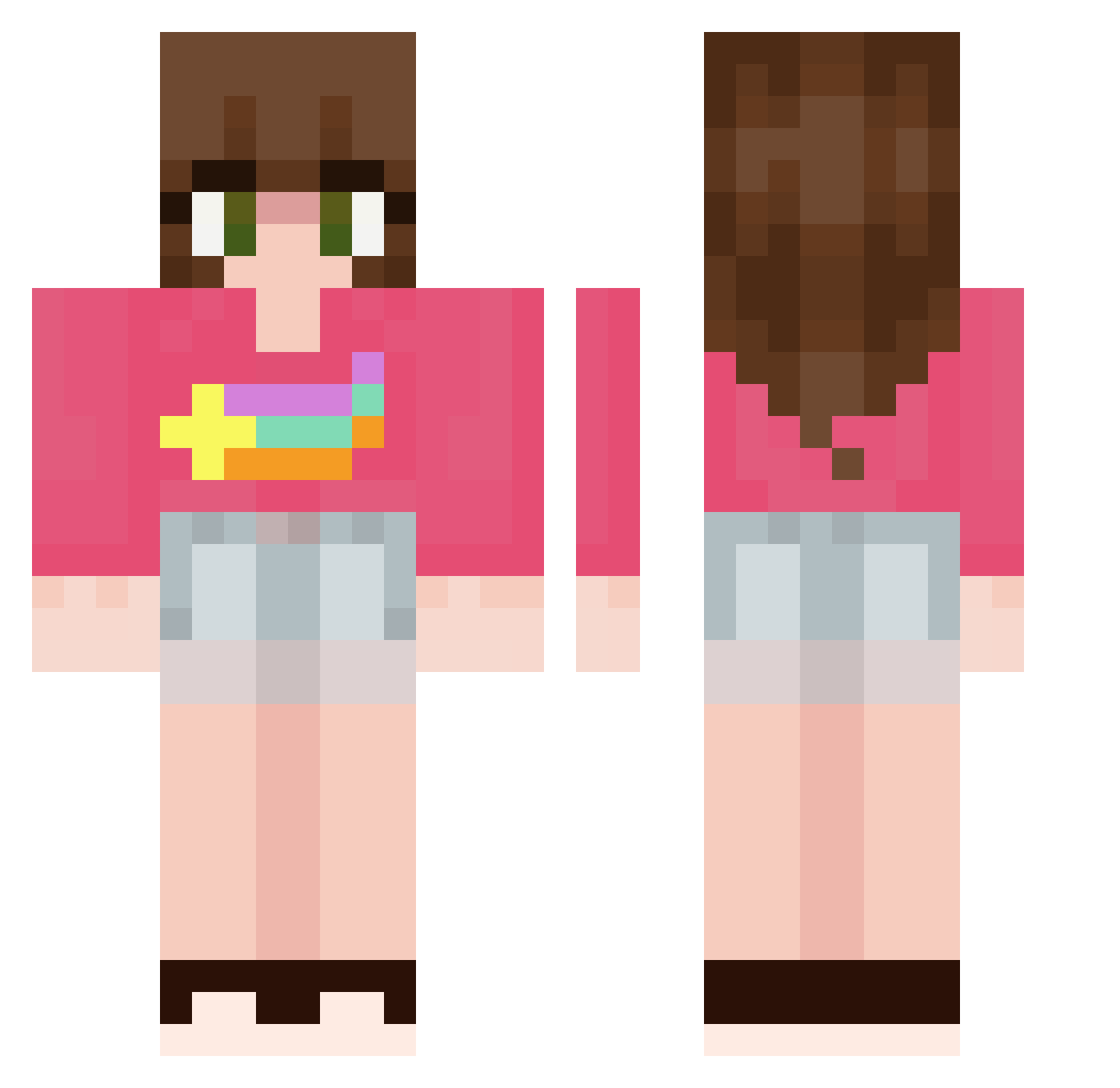 SalazarB99 Minecraft skin, front and back view