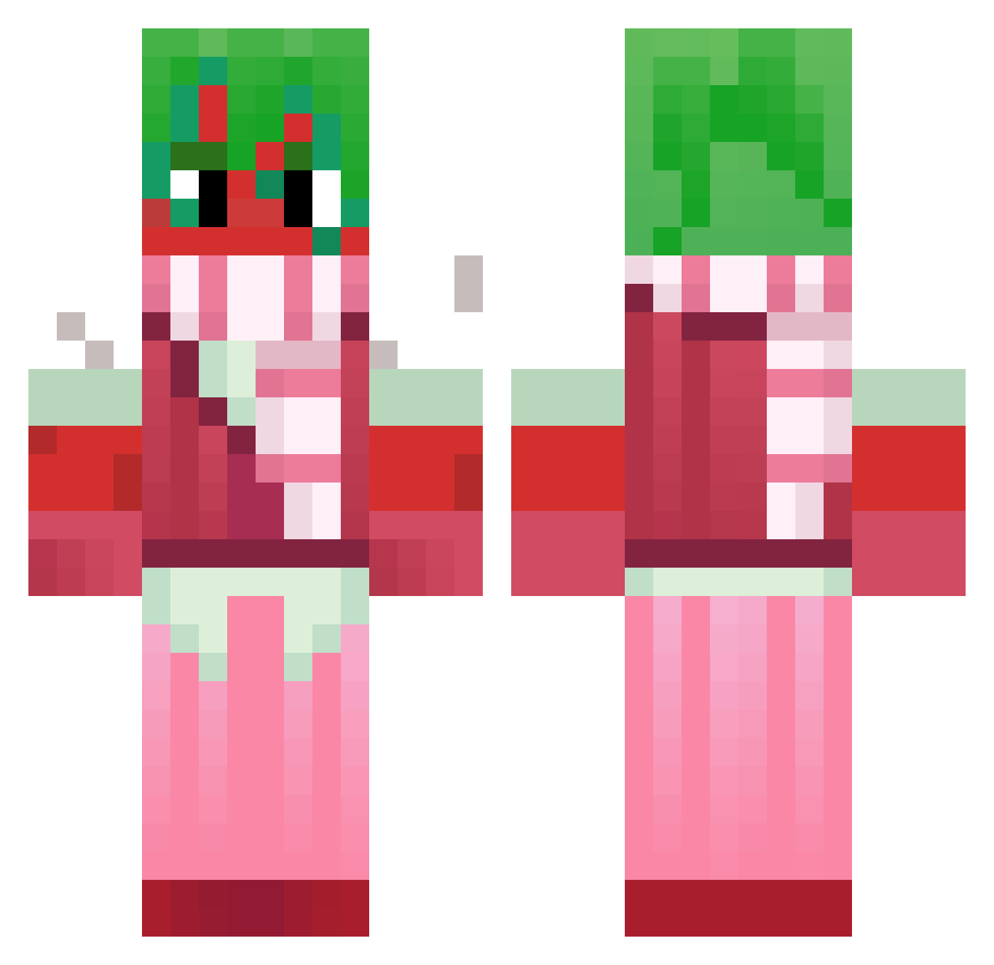 _Sprout_Seedly_ Minecraft skin, front and back view