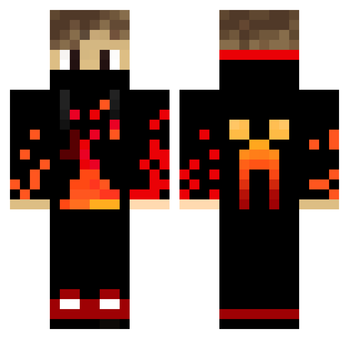 Jorps_ Minecraft skin, front and back view