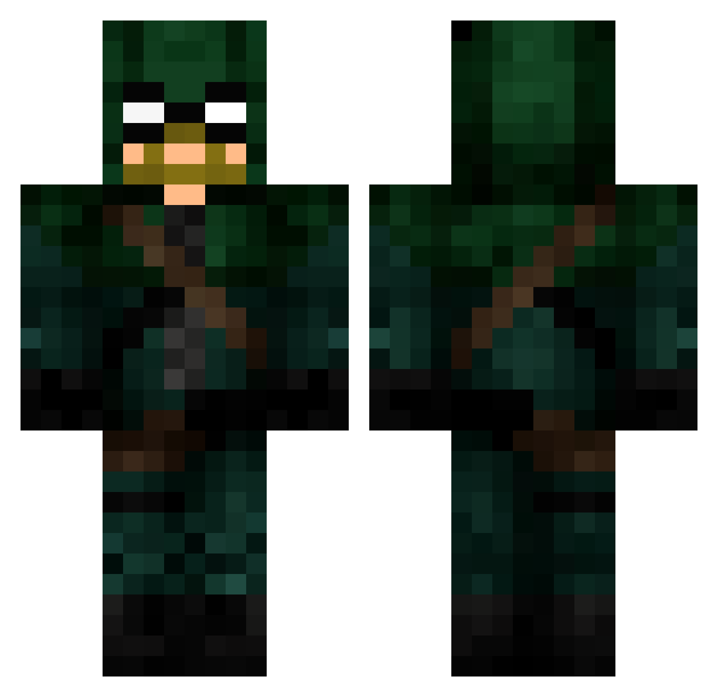 BWAYY Minecraft skin, front and back view