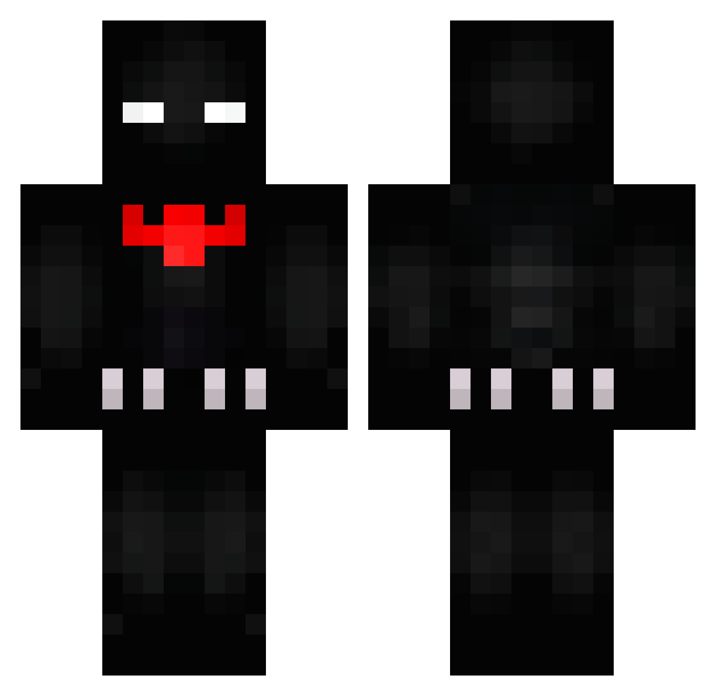 _Batt Minecraft skin, front and back view