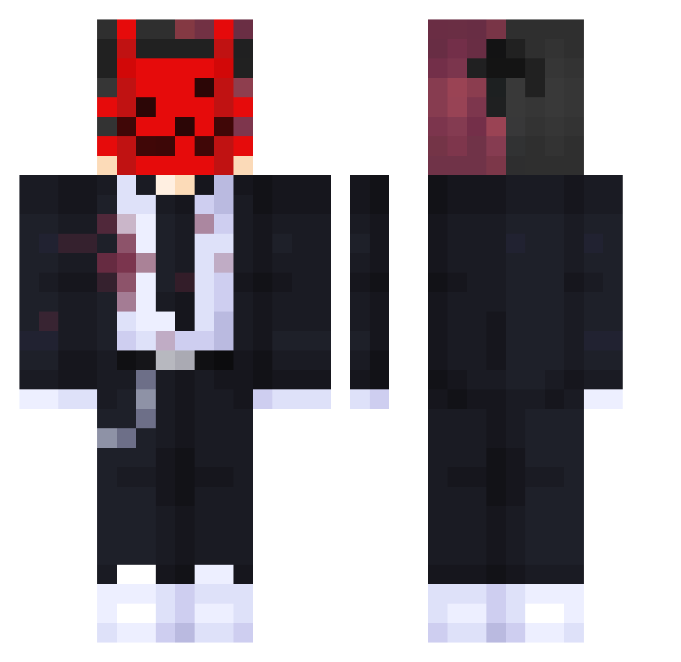 SebastianW03 Minecraft skin, front and back view