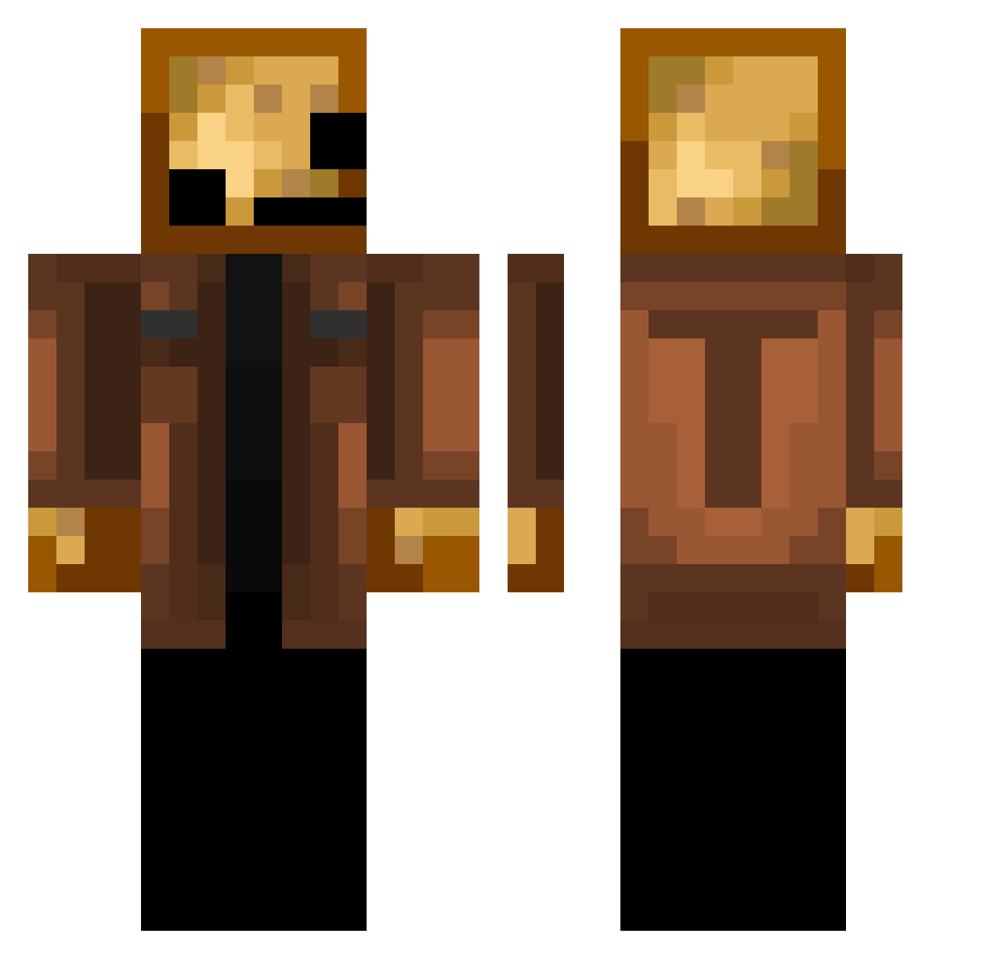 ChrisPlayz111 Minecraft skin, front and back view
