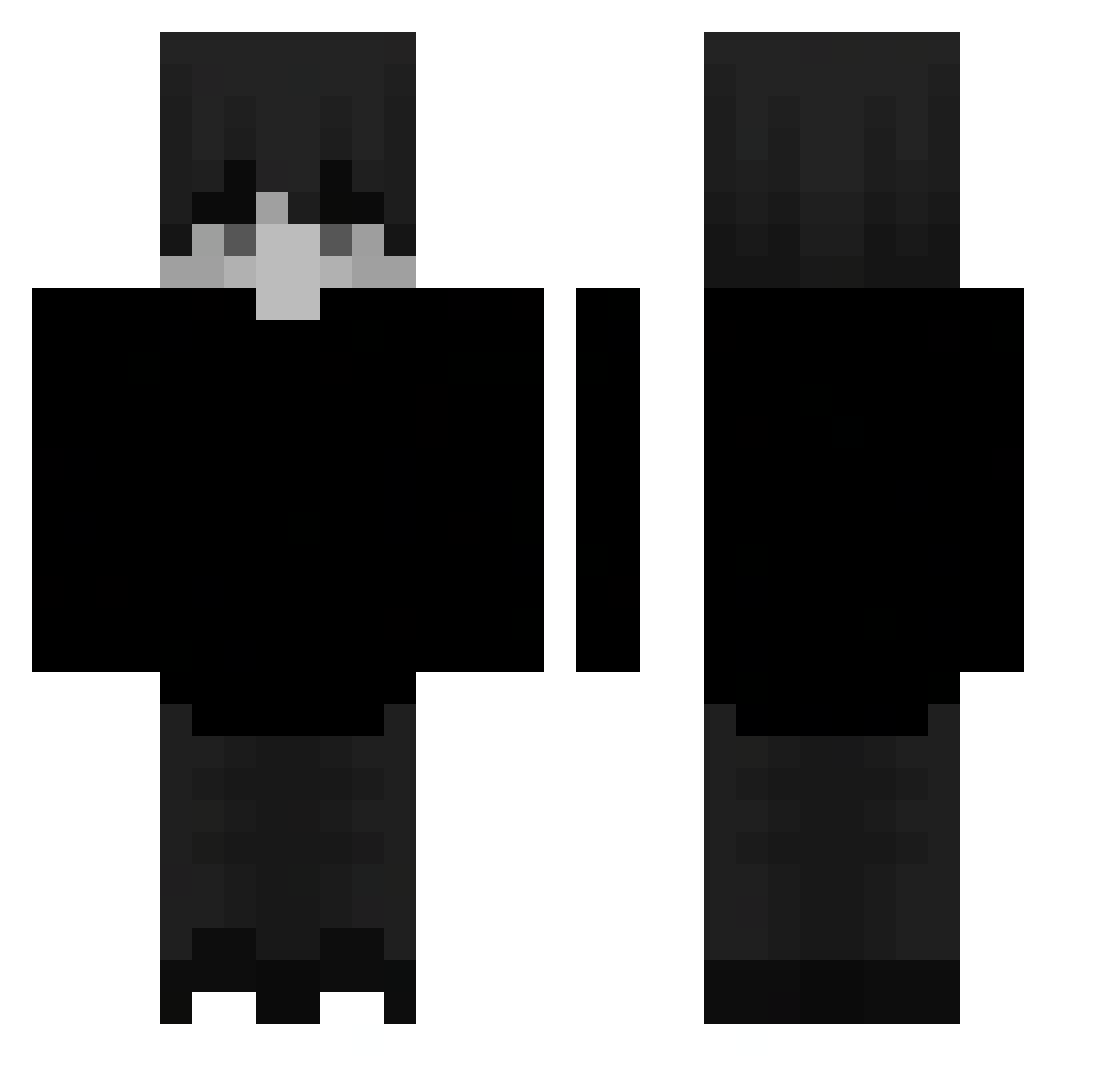 Slippy209s_ Minecraft skin, front and back view