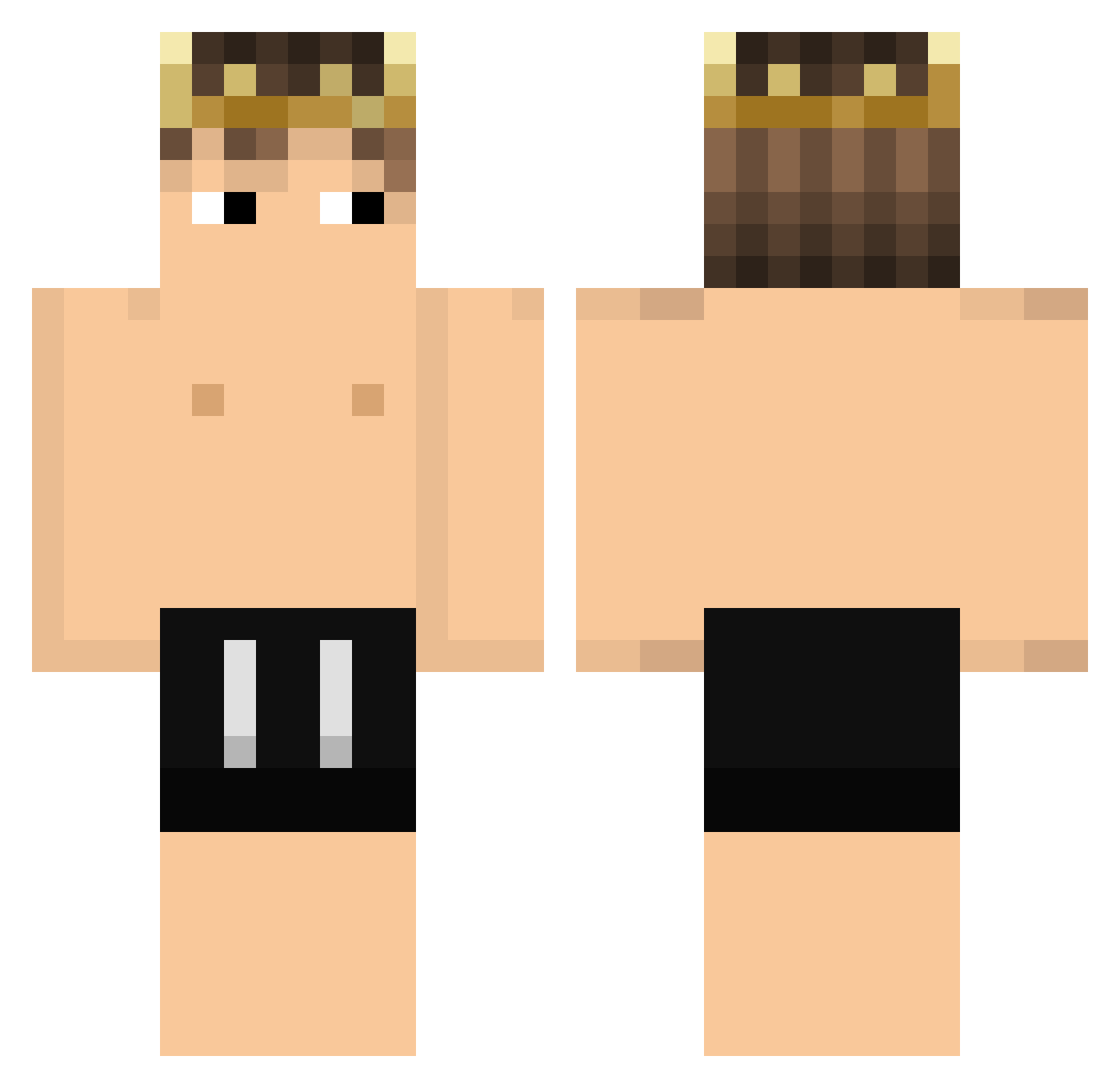SamFaitDuBien Minecraft skin, front and back view