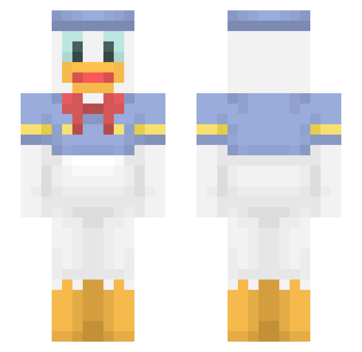 JuliusSoee Minecraft skin, front and back view