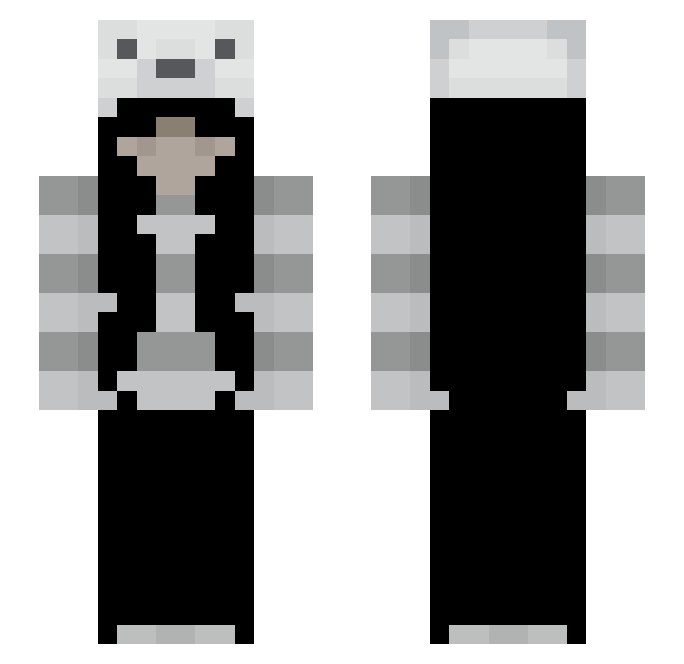 1Idontcare1 Minecraft skin, front and back view