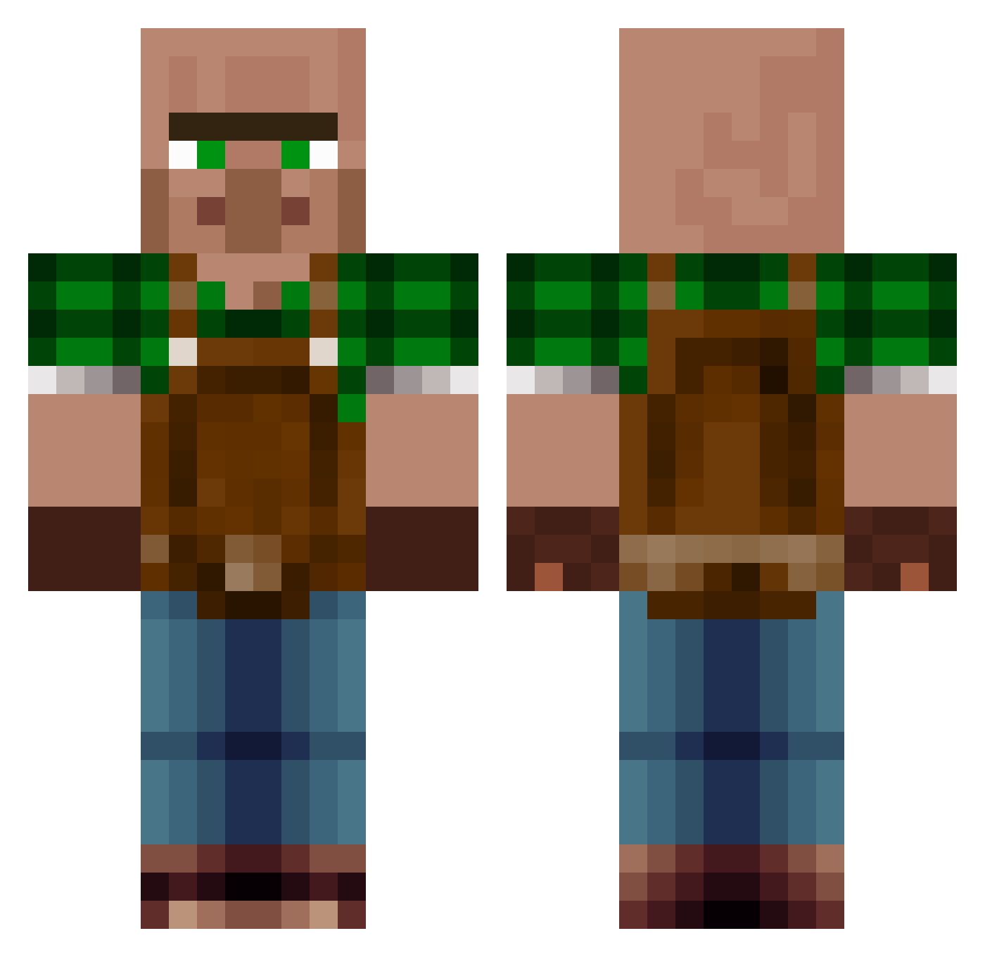 x_Kryptar_x Minecraft skin, front and back view