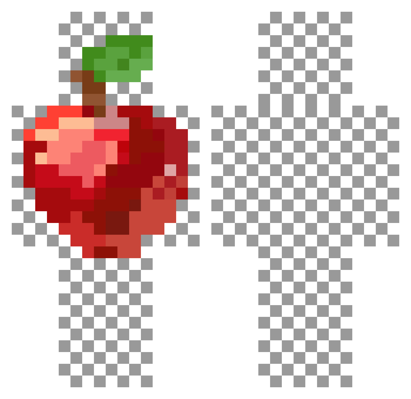 LunarLuion Minecraft skin, front and back view
