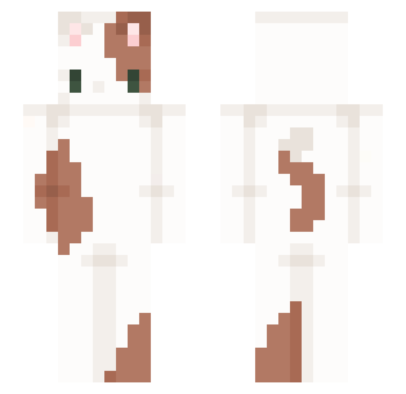 jh2357 Minecraft skin, front and back view