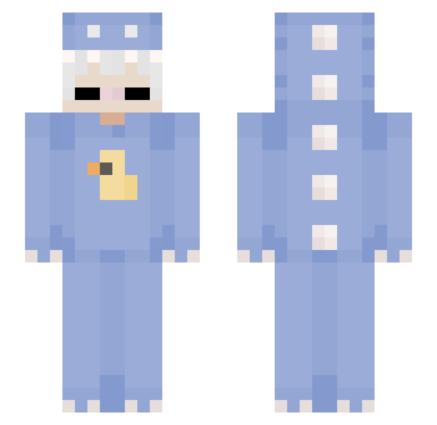 wx_0815 Minecraft skin, front and back view