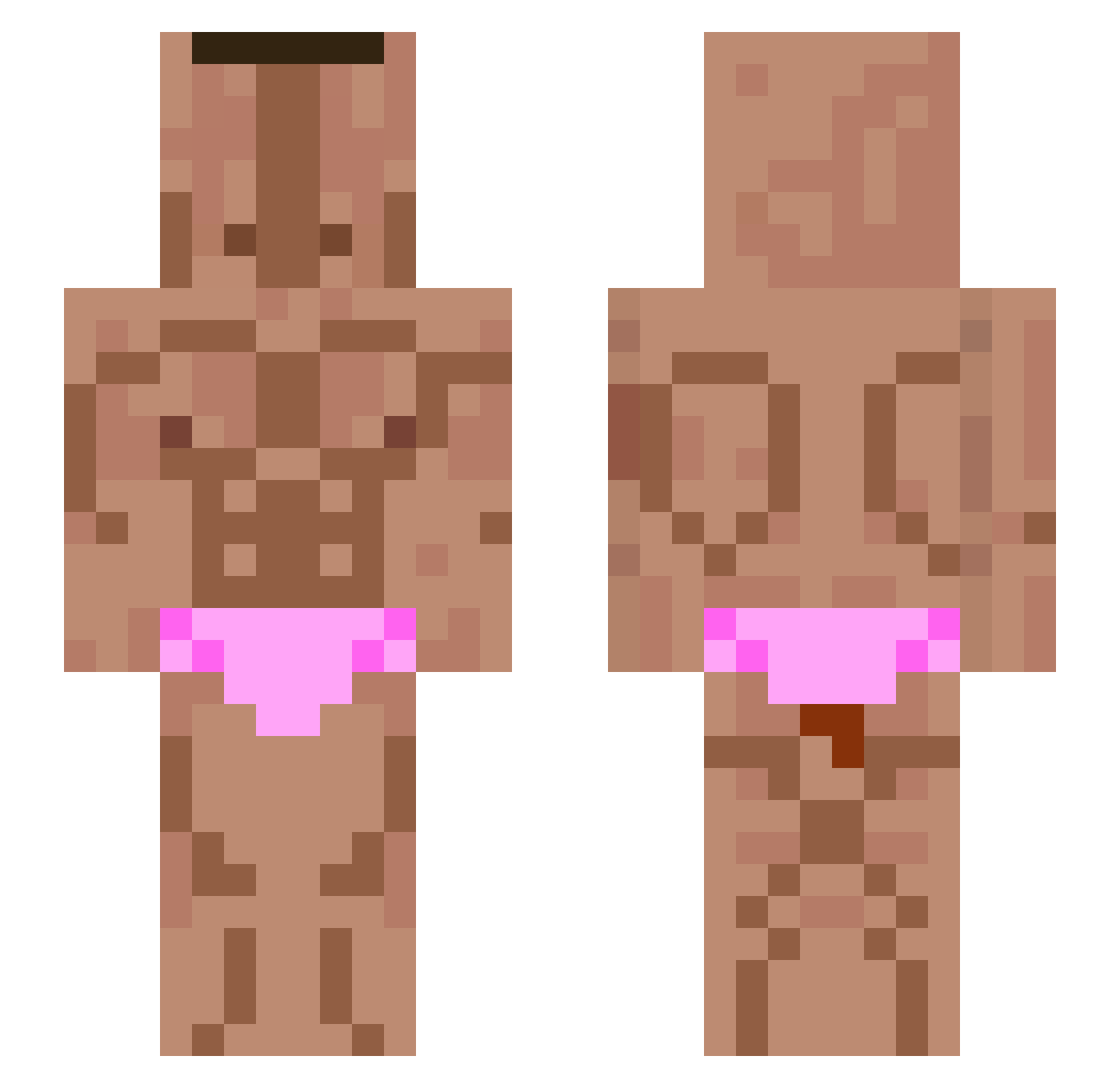demic94 Minecraft skin, front and back view