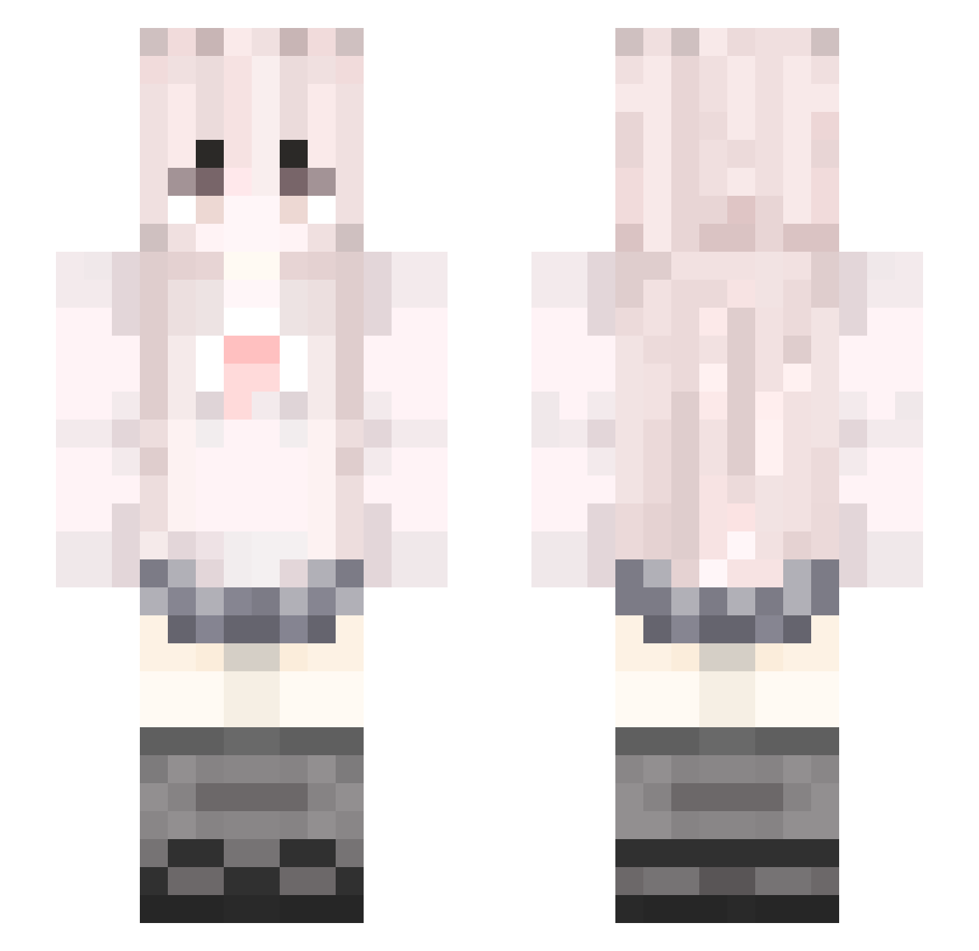 xin0219 Minecraft skin, front and back view
