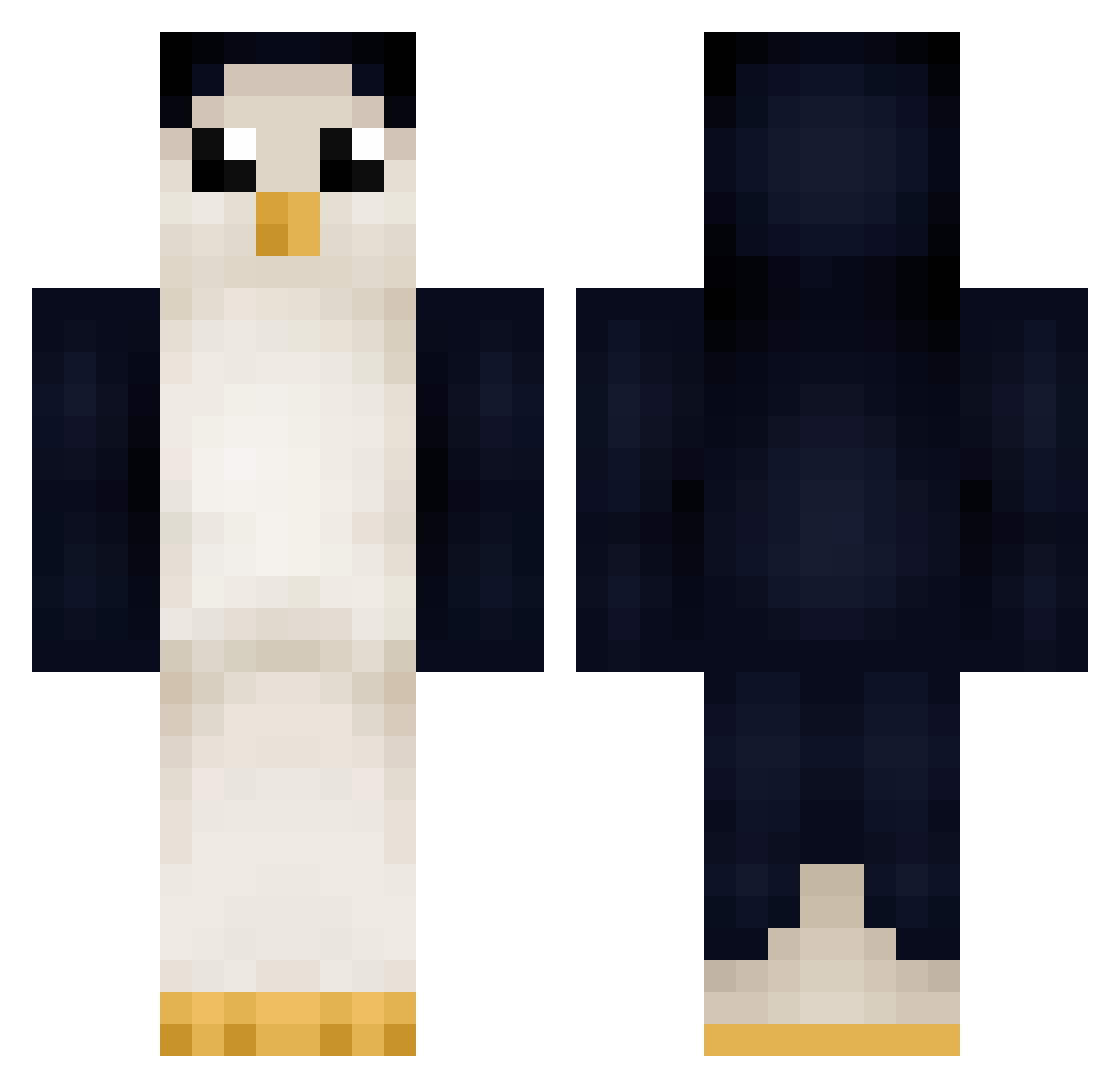 lolzer12 Minecraft skin, front and back view