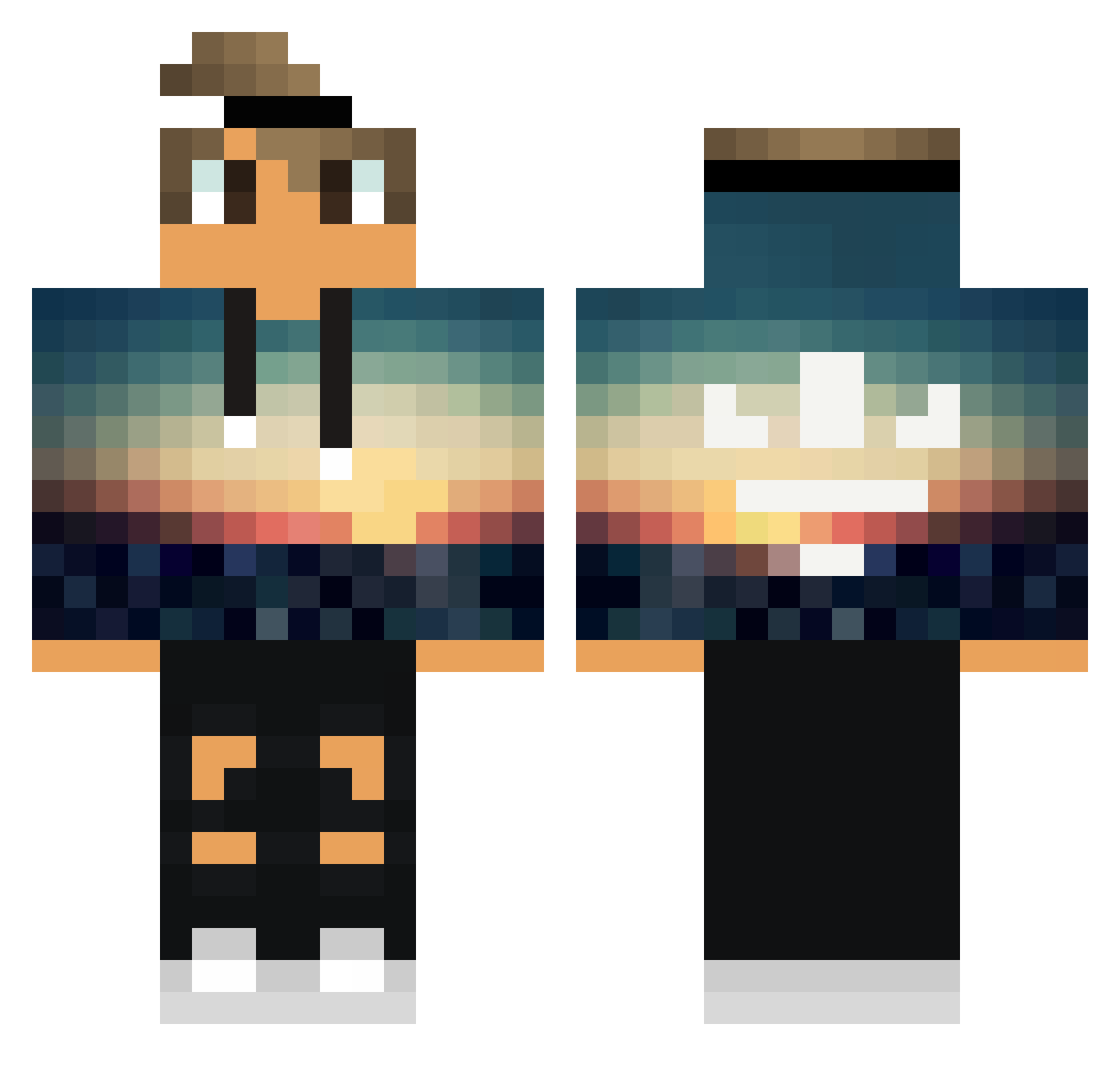 mrmarius111 Minecraft skin, front and back view