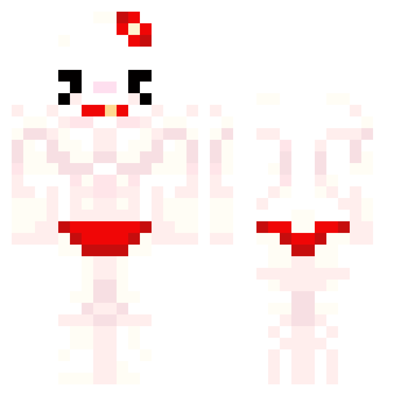 chloxr Minecraft skin, front and back view