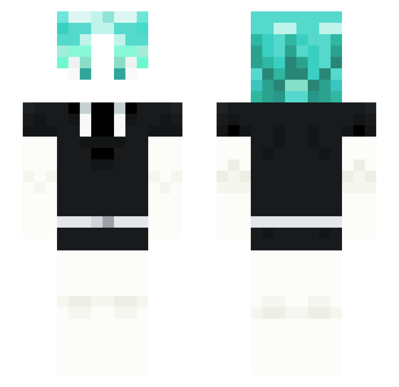 RyukenTheSage Minecraft skin, front and back view