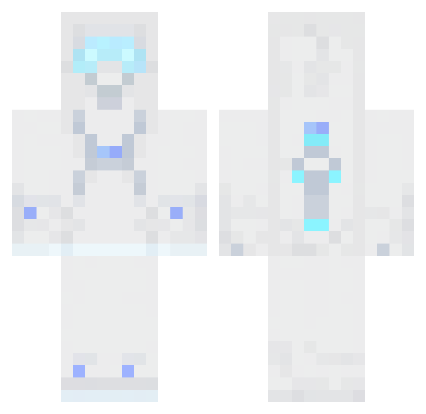 SaylerMoon Minecraft skin, front and back view