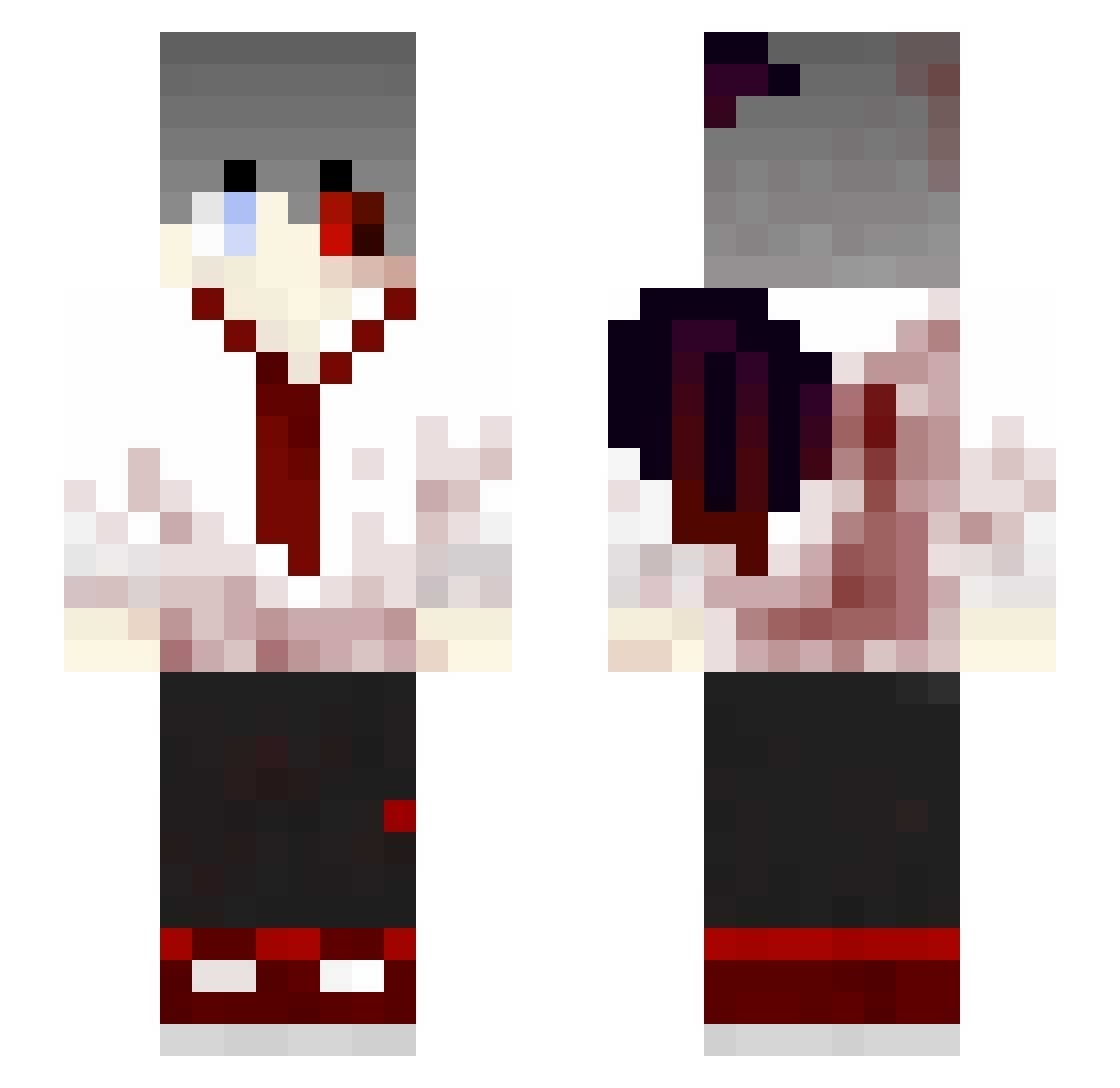 TheBraber_NL Minecraft skin, front and back view