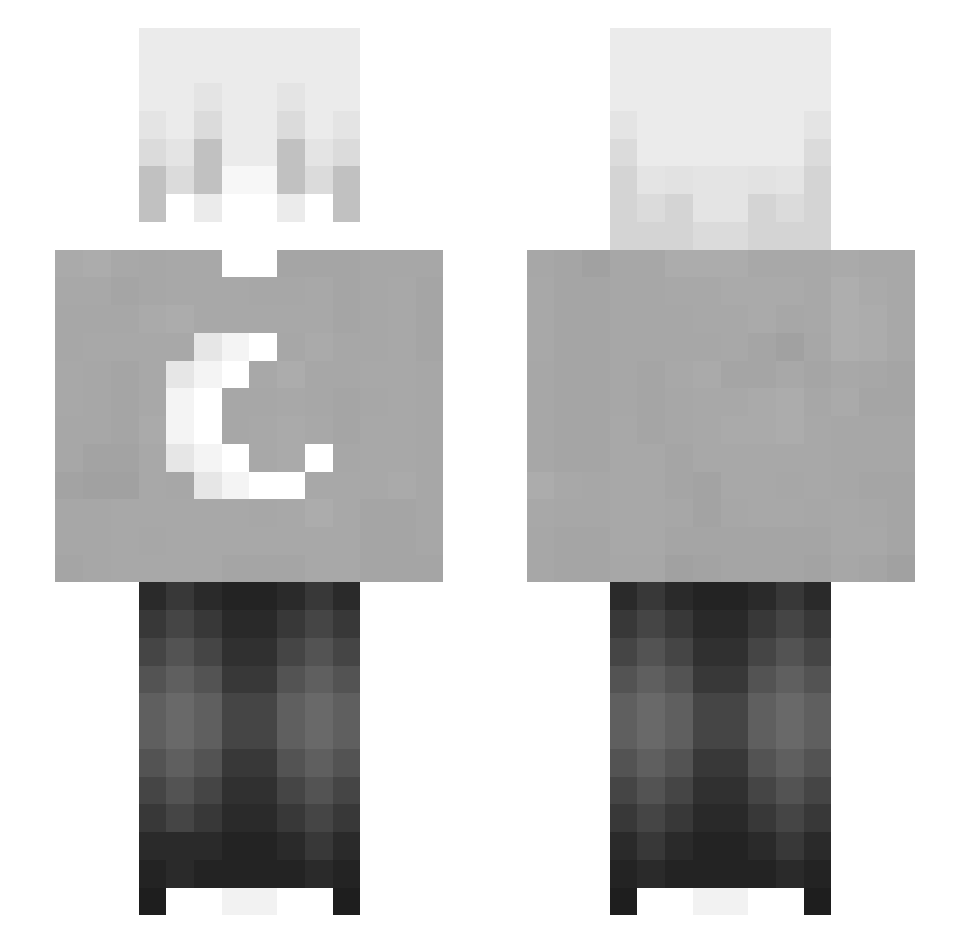 Ze_Ney Minecraft skin, front and back view