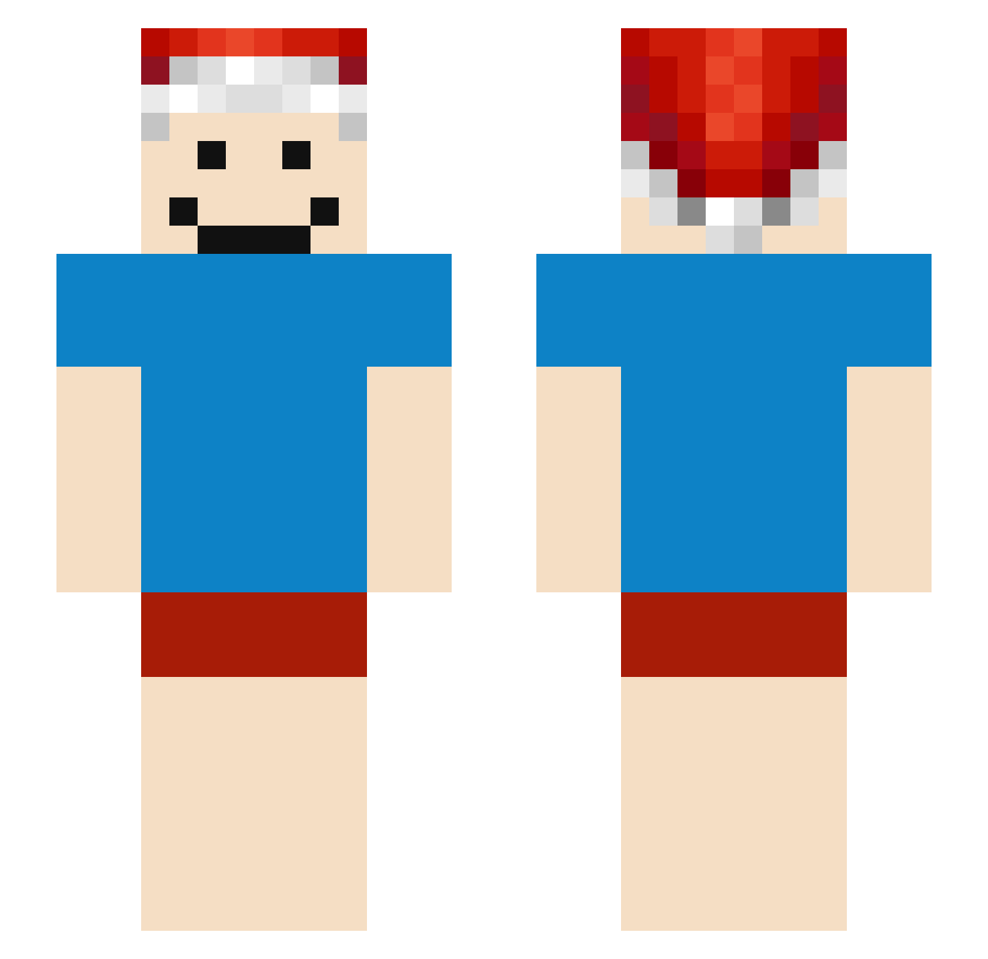 mossberg930 Minecraft skin, front and back view