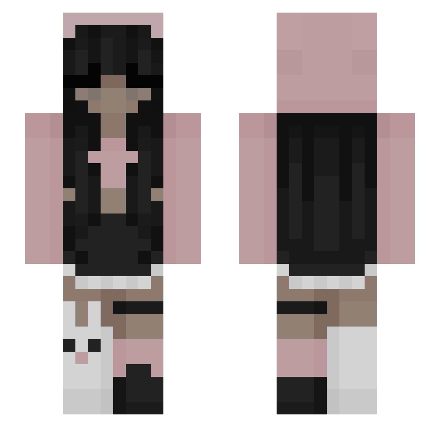 ailyn Minecraft skin, front and back view