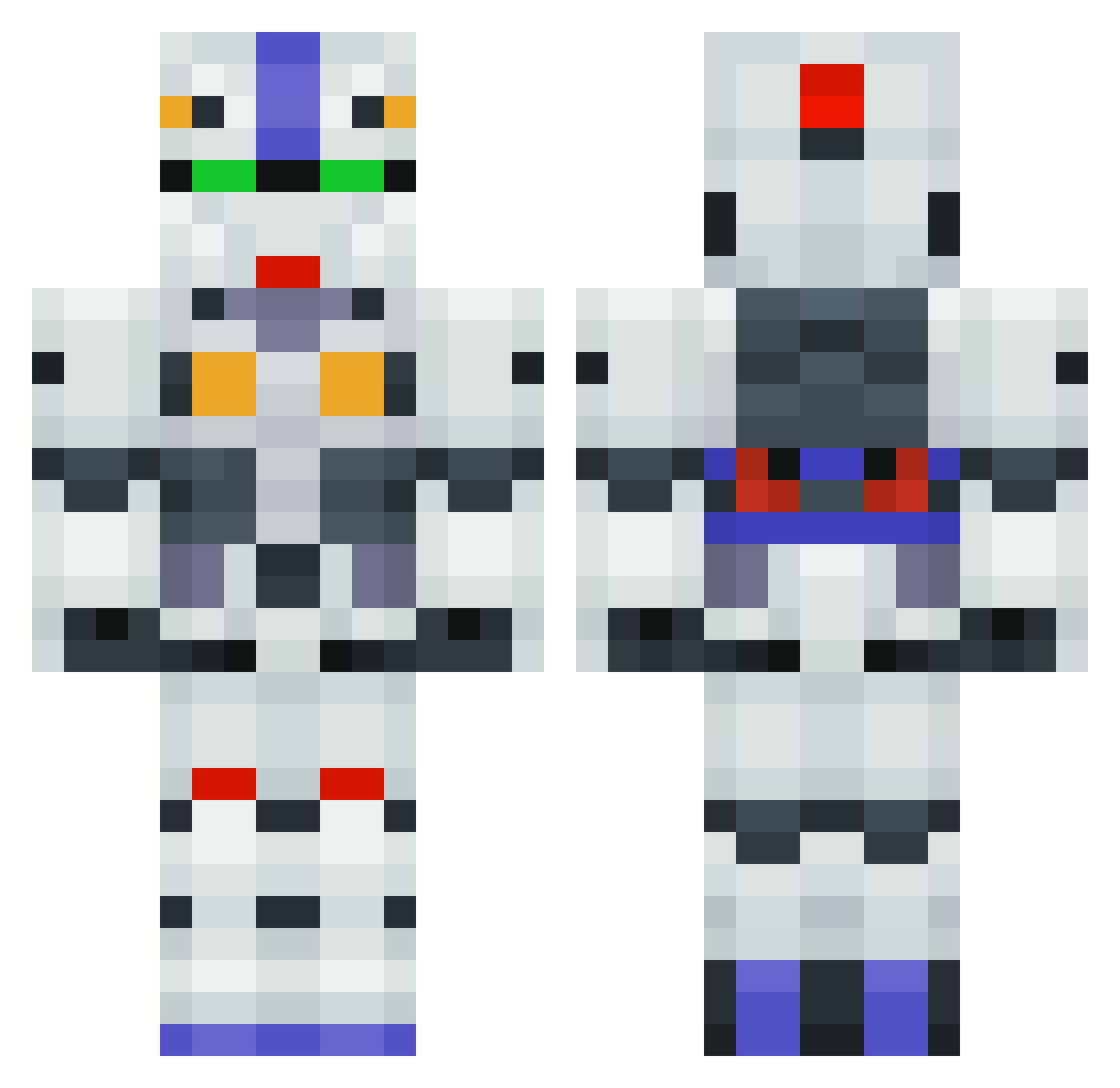 bbackbback2 Minecraft skin, front and back view