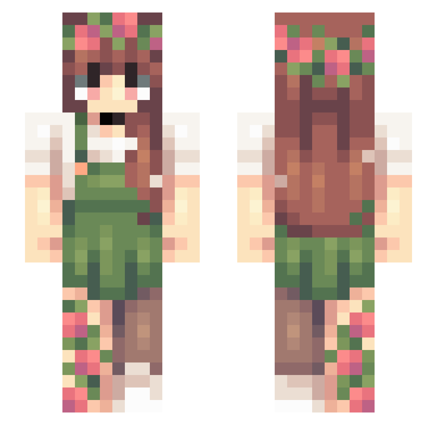 THEMUNUS22 Minecraft skin, front and back view