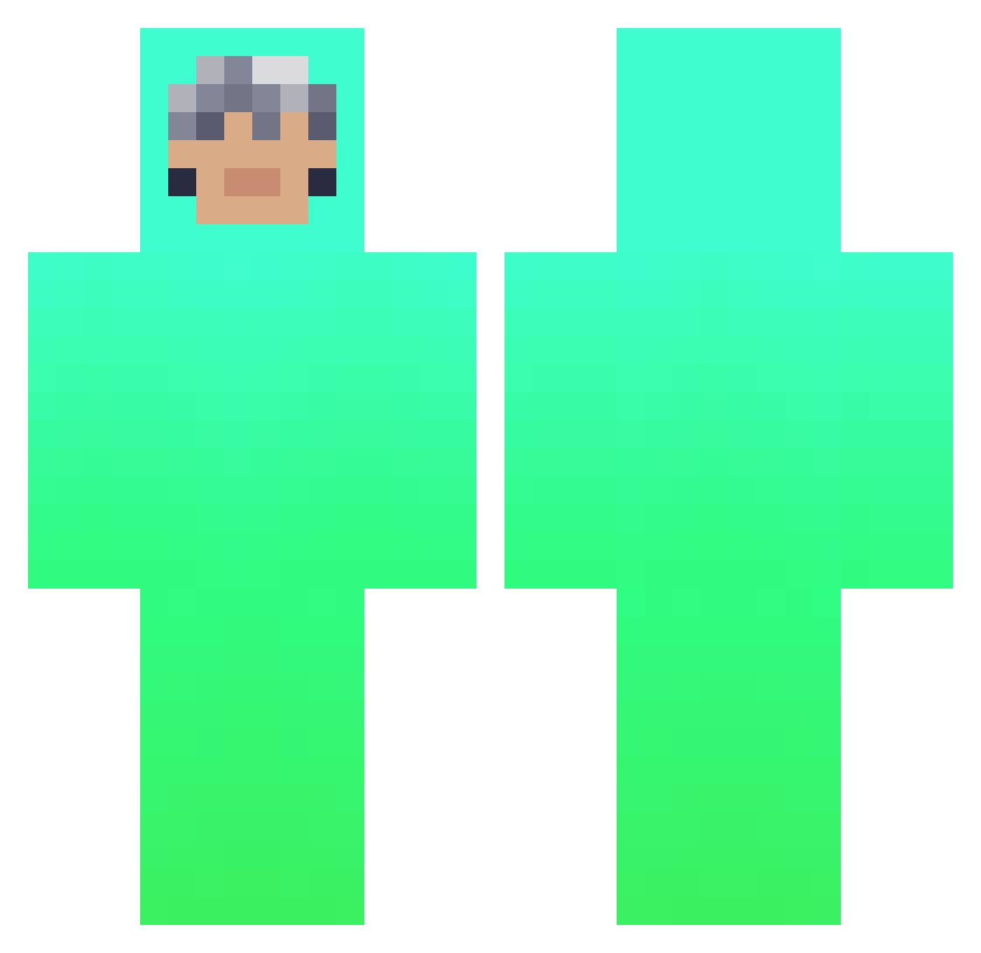 schodtske Minecraft skin, front and back view
