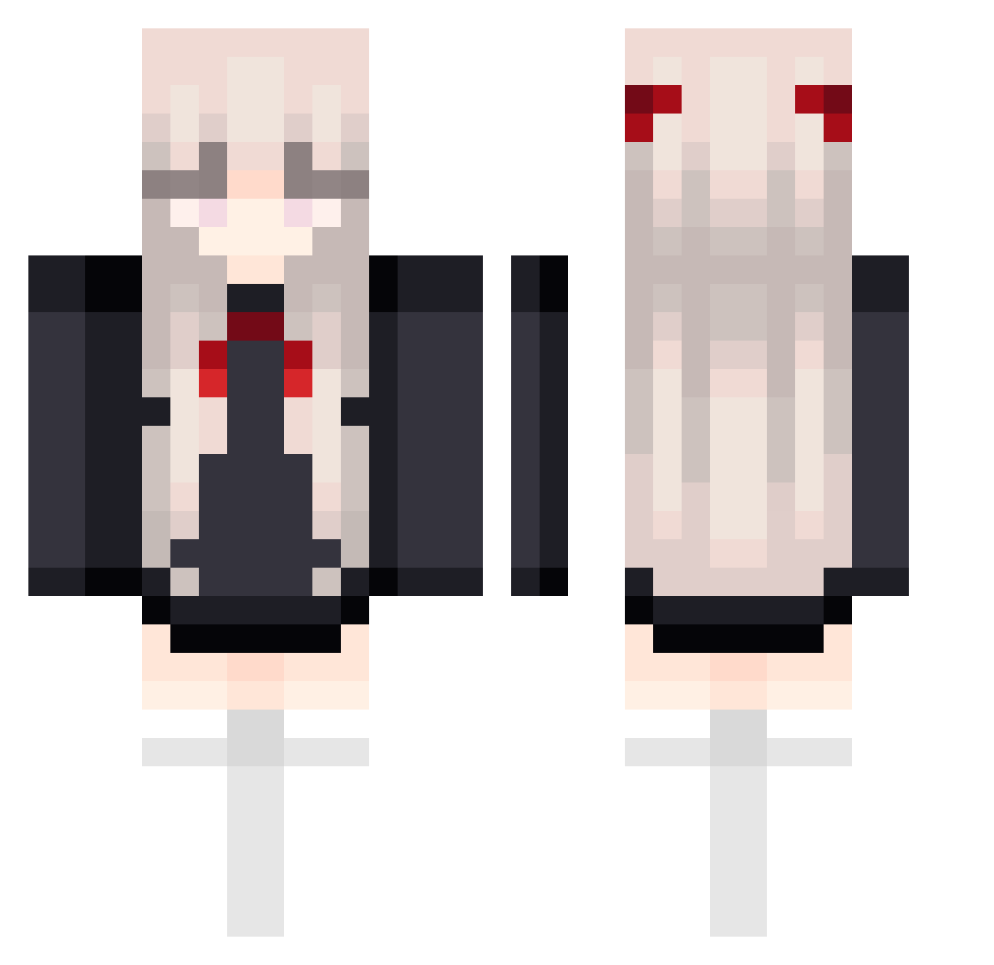 yuanfangcheng Minecraft skin, front and back view