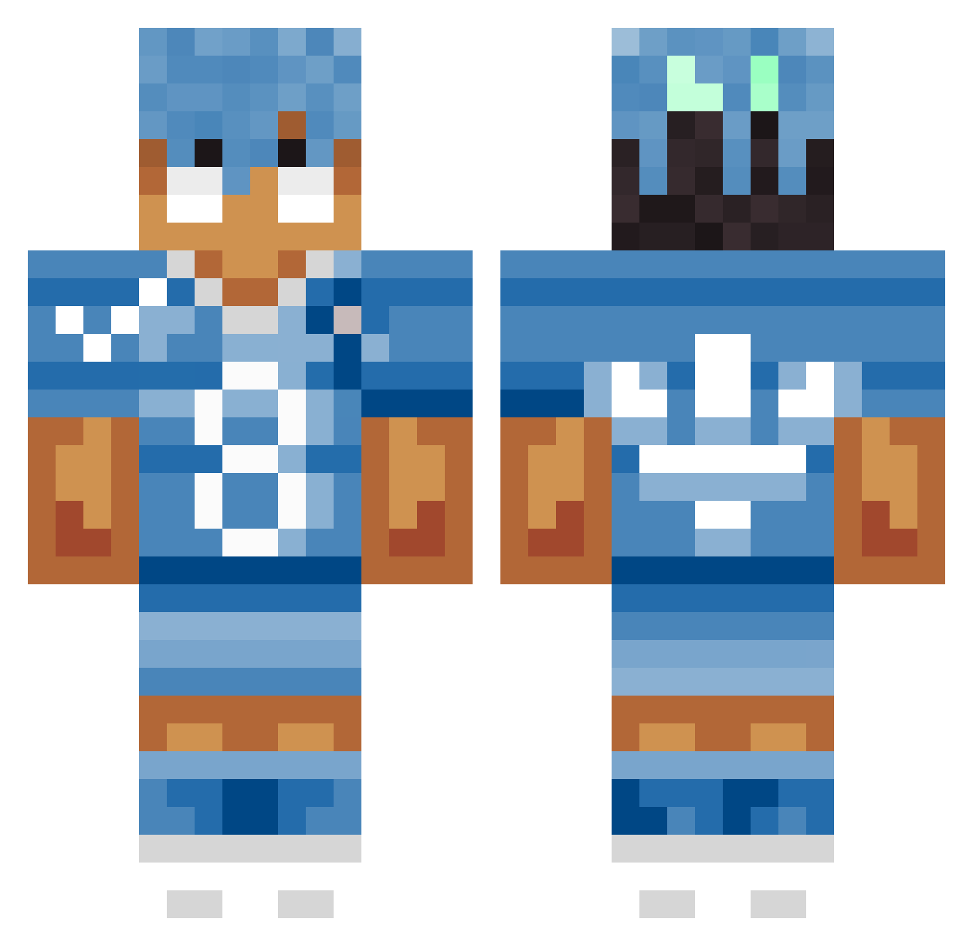 LKJalf999 Minecraft skin, front and back view