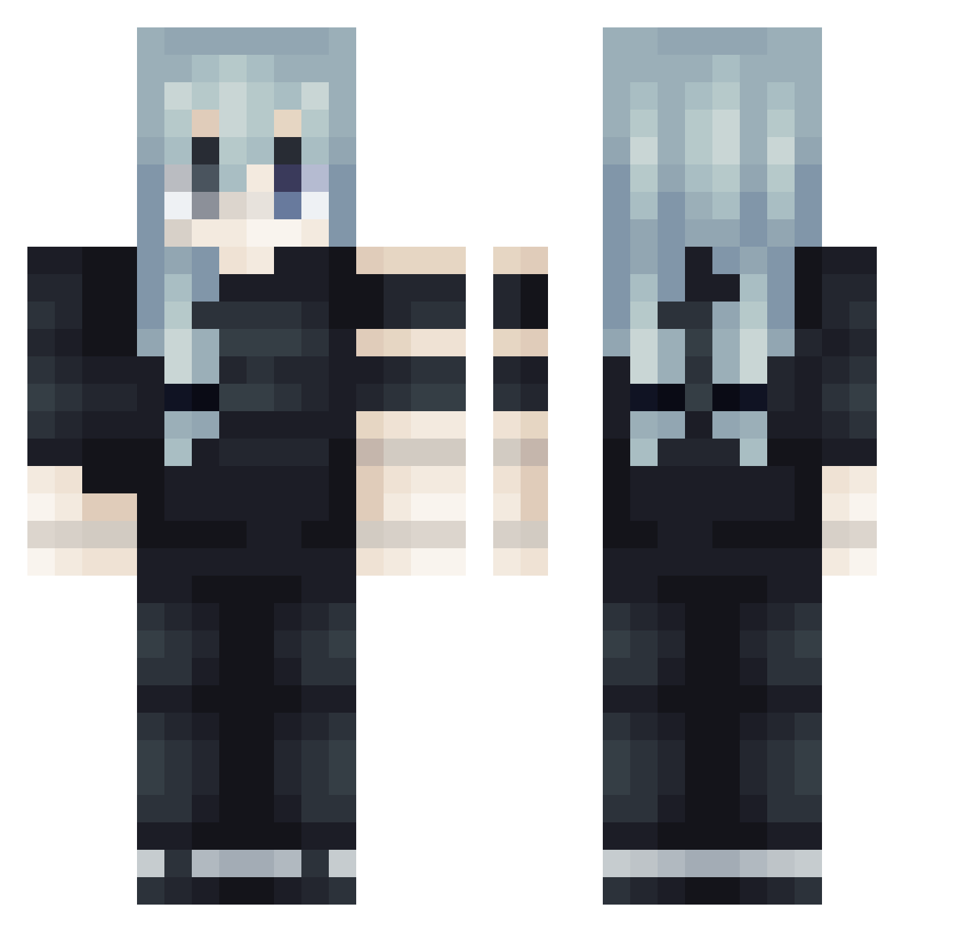 RuvyzvatPL Minecraft skin, front and back view