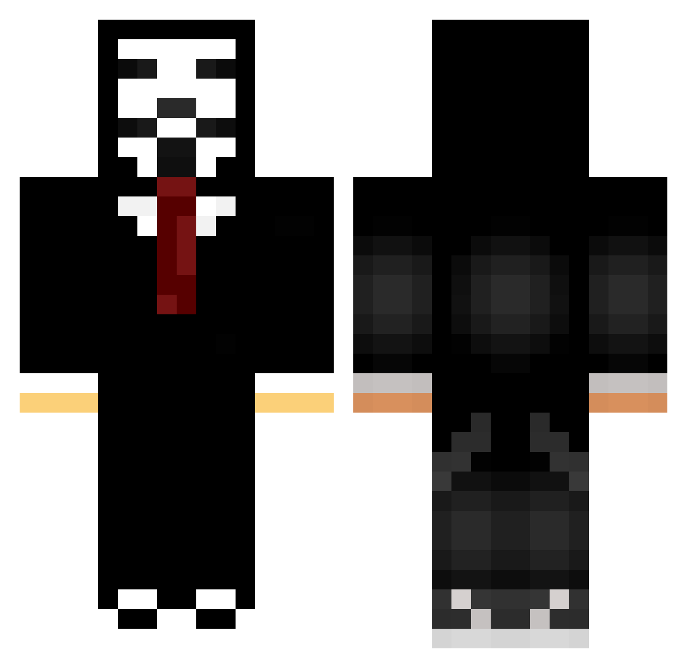 Kheav Minecraft skin, front and back view