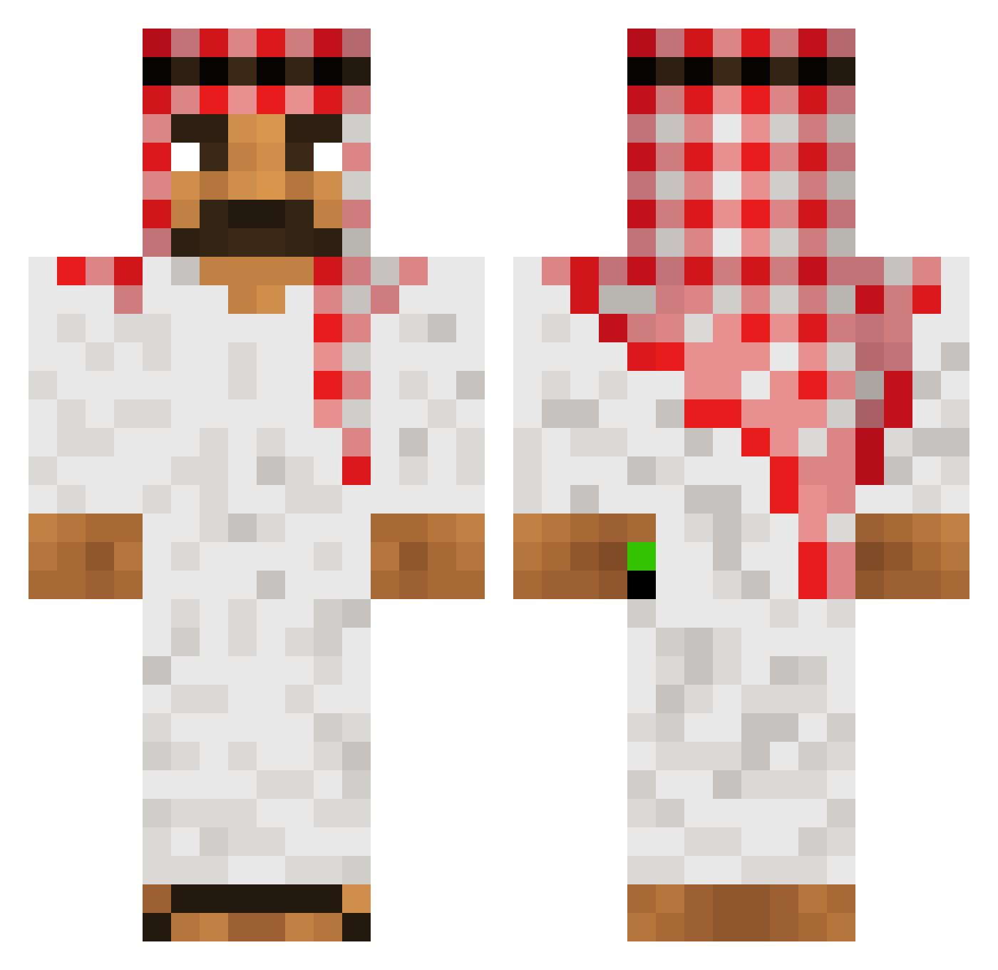 LINUsLoeFFel1354 Minecraft skin, front and back view