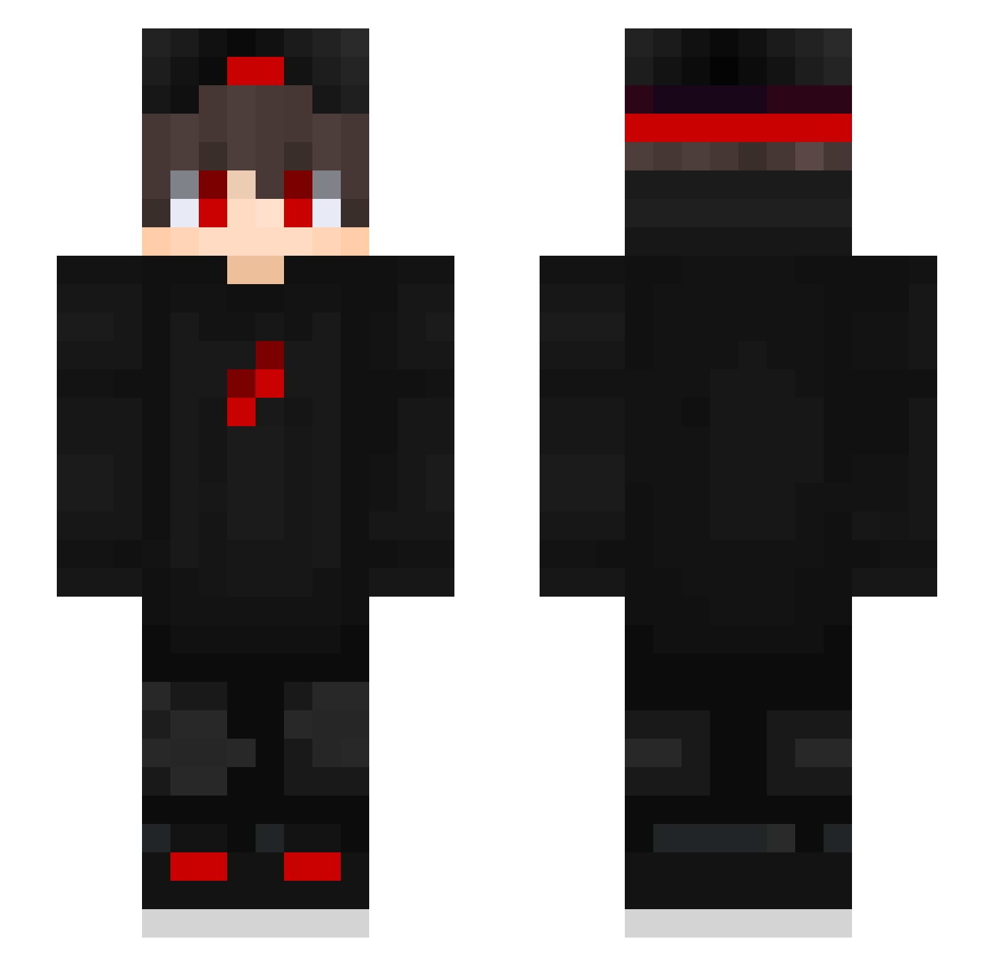 __Exorcismo__ Minecraft skin, front and back view