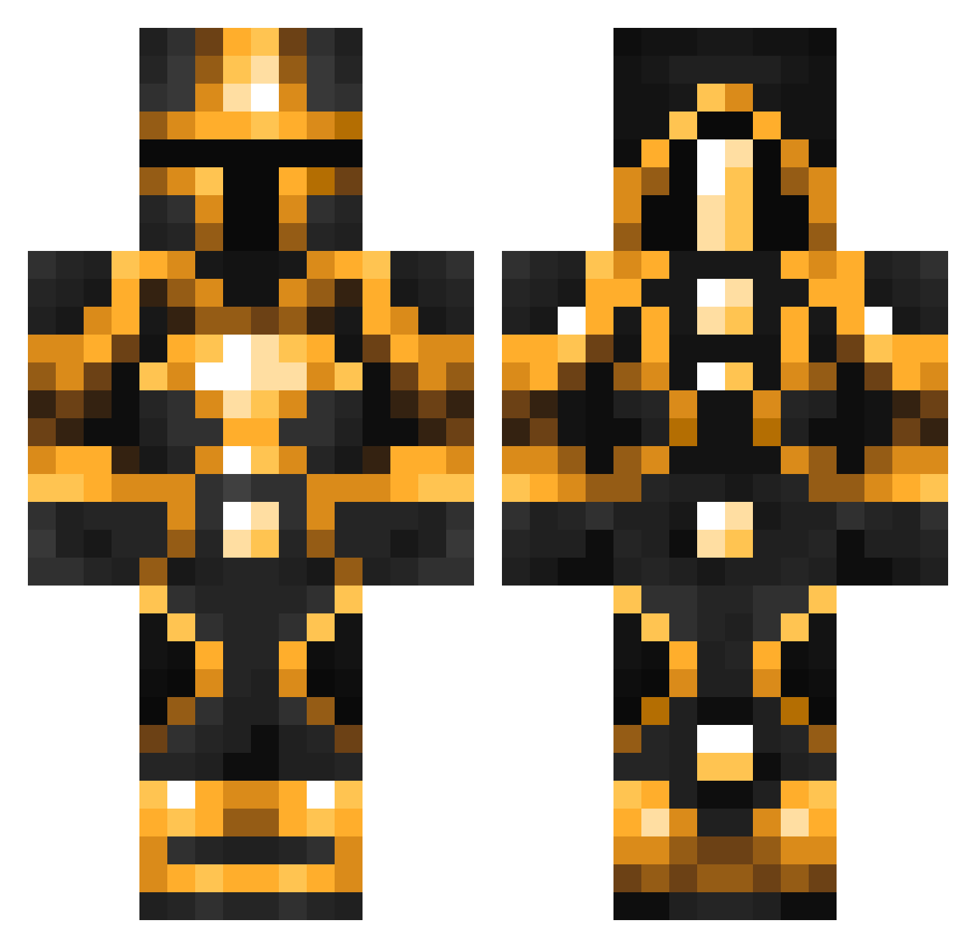 Howardeagles Minecraft skin, front and back view