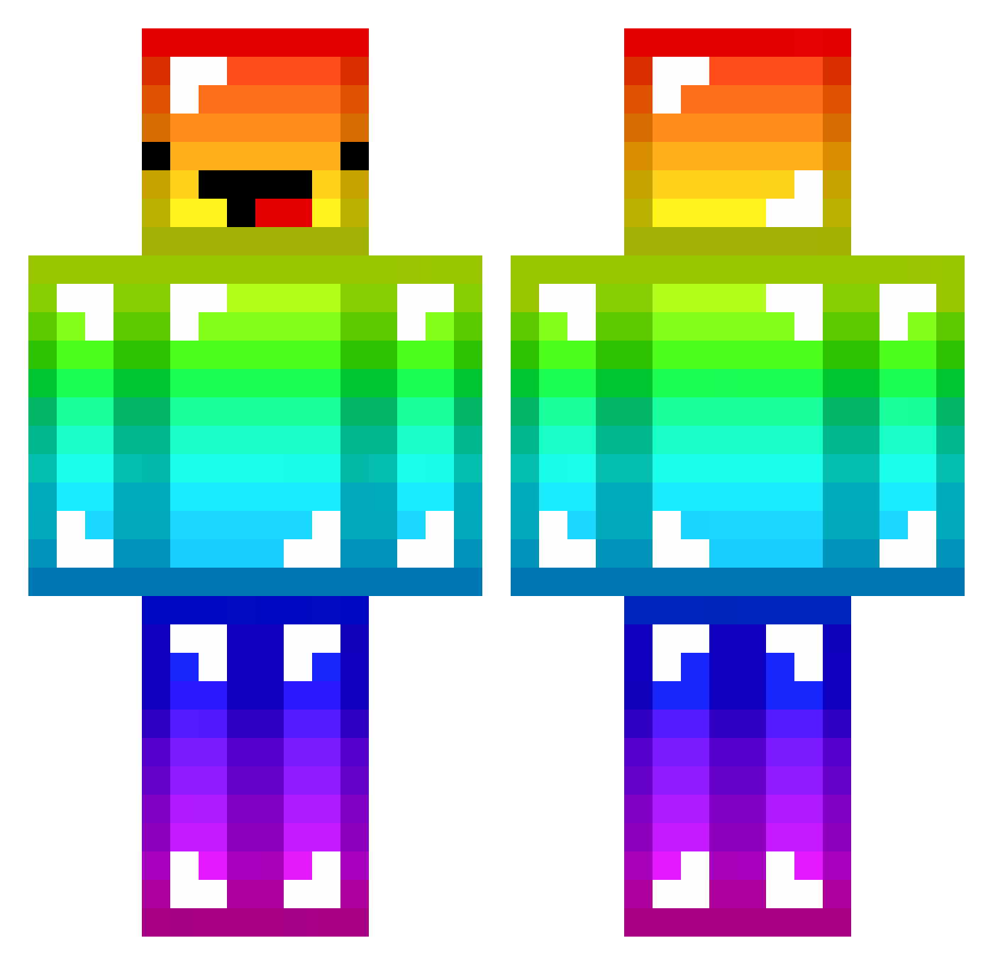 tomastv194 Minecraft skin, front and back view